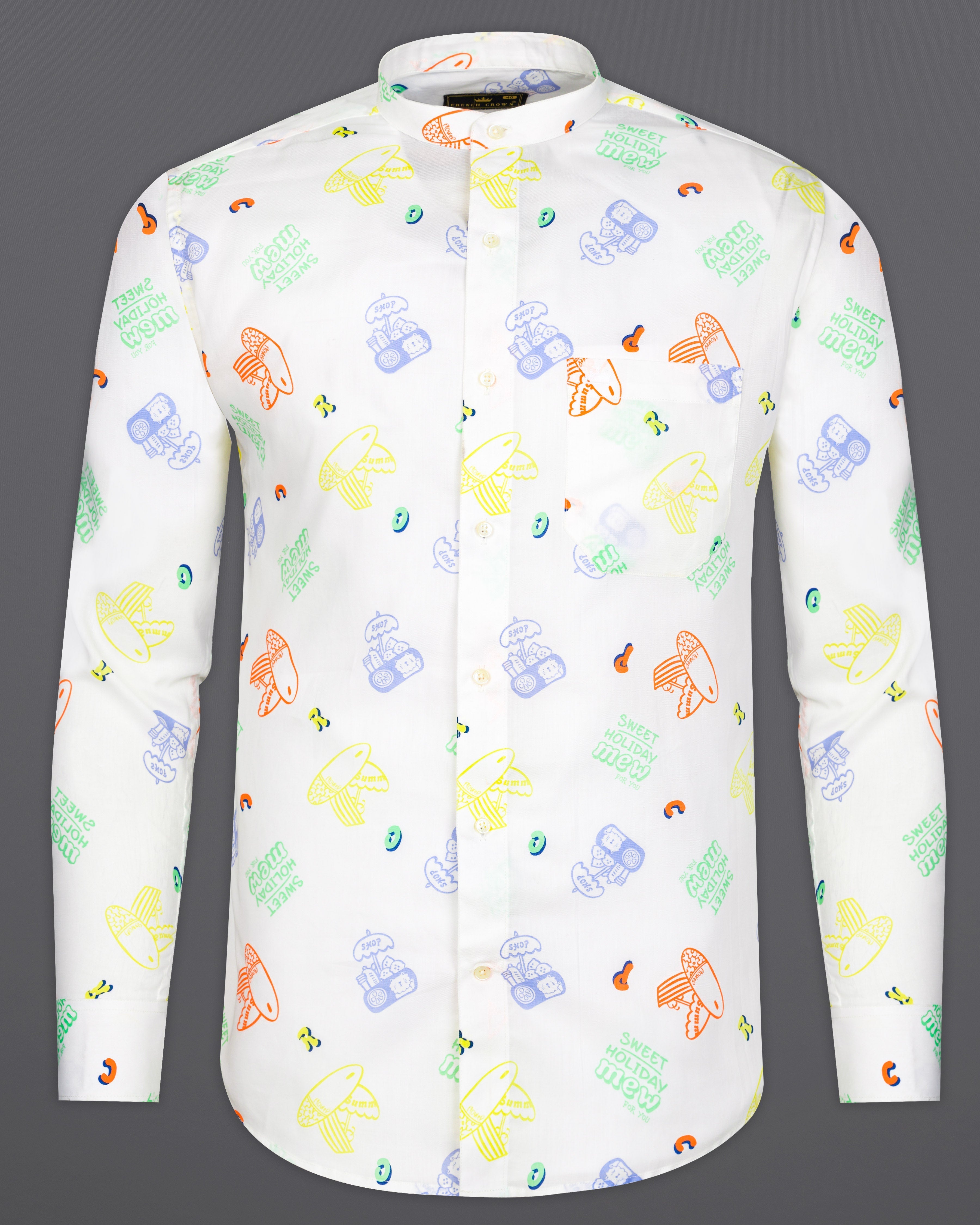 Bright White Multicolour Quirky Printed Premium Cotton Shirt 9392-M-38, 9392-M-H-38, 9392-M-39, 9392-M-H-39, 9392-M-40, 9392-M-H-40, 9392-M-42, 9392-M-H-42, 9392-M-44, 9392-M-H-44, 9392-M-46, 9392-M-H-46, 9392-M-48, 9392-M-H-48, 9392-M-50, 9392-M-H-50, 9392-M-52, 9392-M-H-52