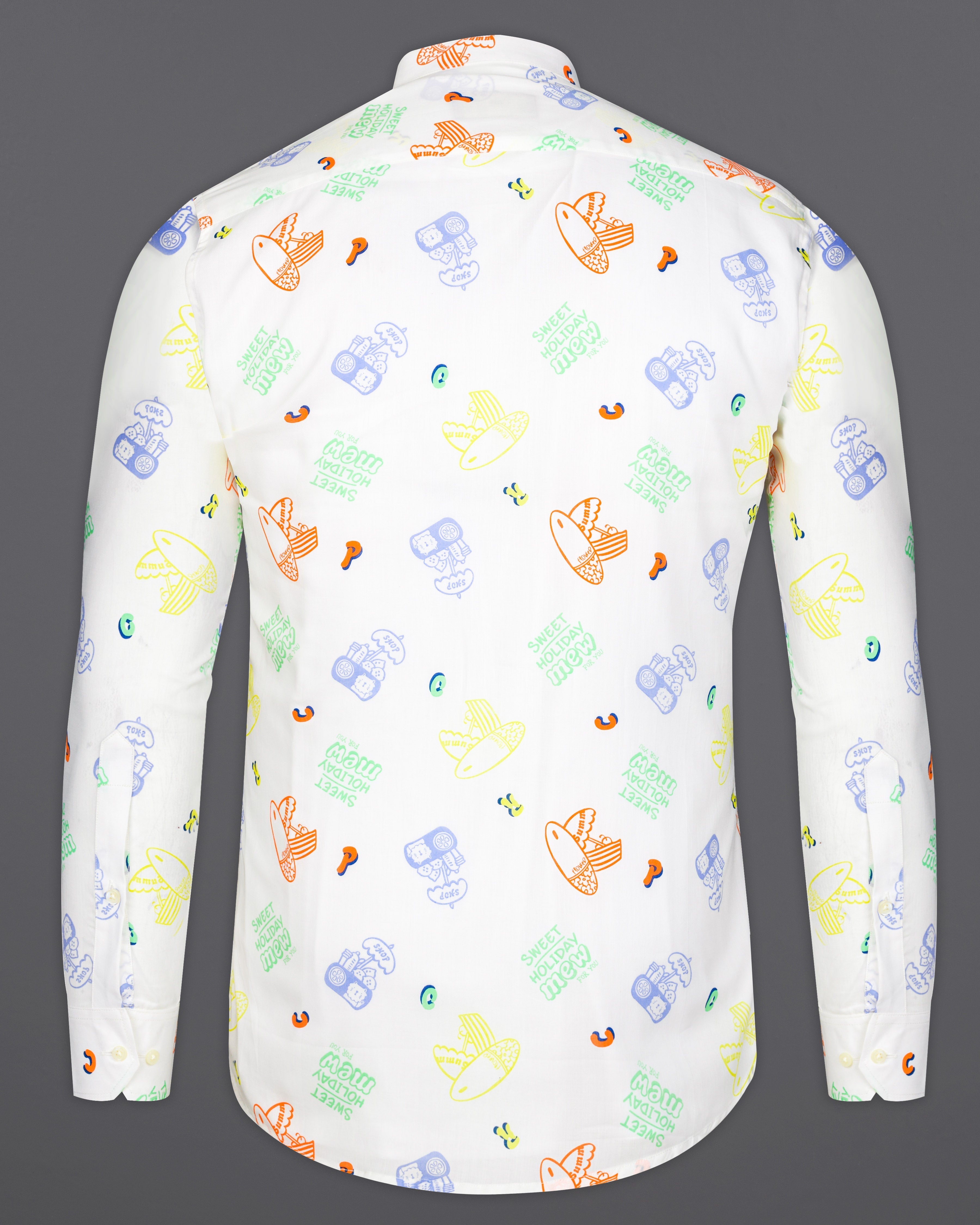 Bright White Multicolour Quirky Printed Premium Cotton Shirt 9392-M-38, 9392-M-H-38, 9392-M-39, 9392-M-H-39, 9392-M-40, 9392-M-H-40, 9392-M-42, 9392-M-H-42, 9392-M-44, 9392-M-H-44, 9392-M-46, 9392-M-H-46, 9392-M-48, 9392-M-H-48, 9392-M-50, 9392-M-H-50, 9392-M-52, 9392-M-H-52