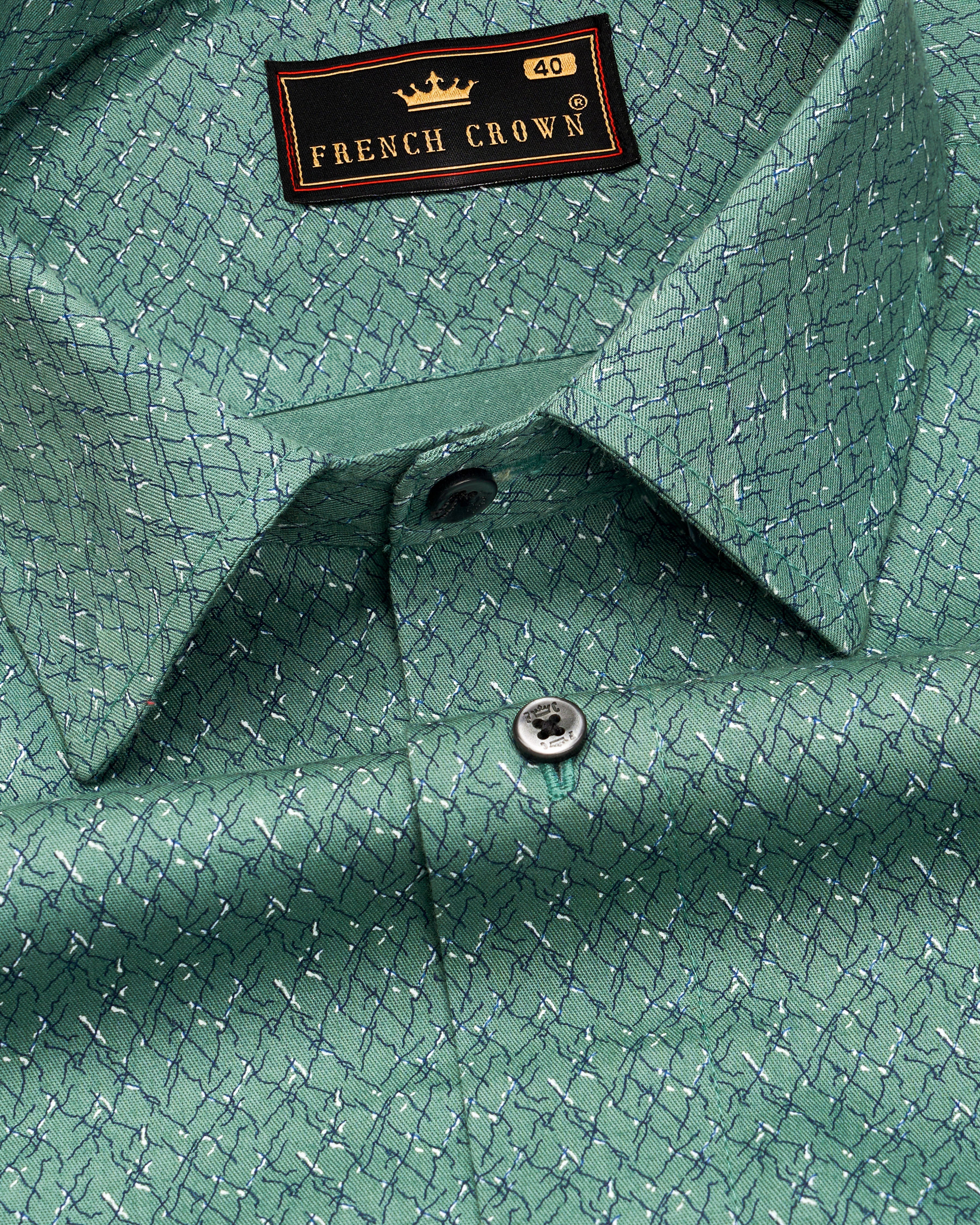 Viridian Green Printed Premium Cotton Shirt 9395-BLK-38, 9395-BLK-H-38, 9395-BLK-39, 9395-BLK-H-39, 9395-BLK-40, 9395-BLK-H-40, 9395-BLK-42, 9395-BLK-H-42, 9395-BLK-44, 9395-BLK-H-44, 9395-BLK-46, 9395-BLK-H-46, 9395-BLK-48, 9395-BLK-H-48, 9395-BLK-50, 9395-BLK-H-50, 9395-BLK-52, 9395-BLK-H-52