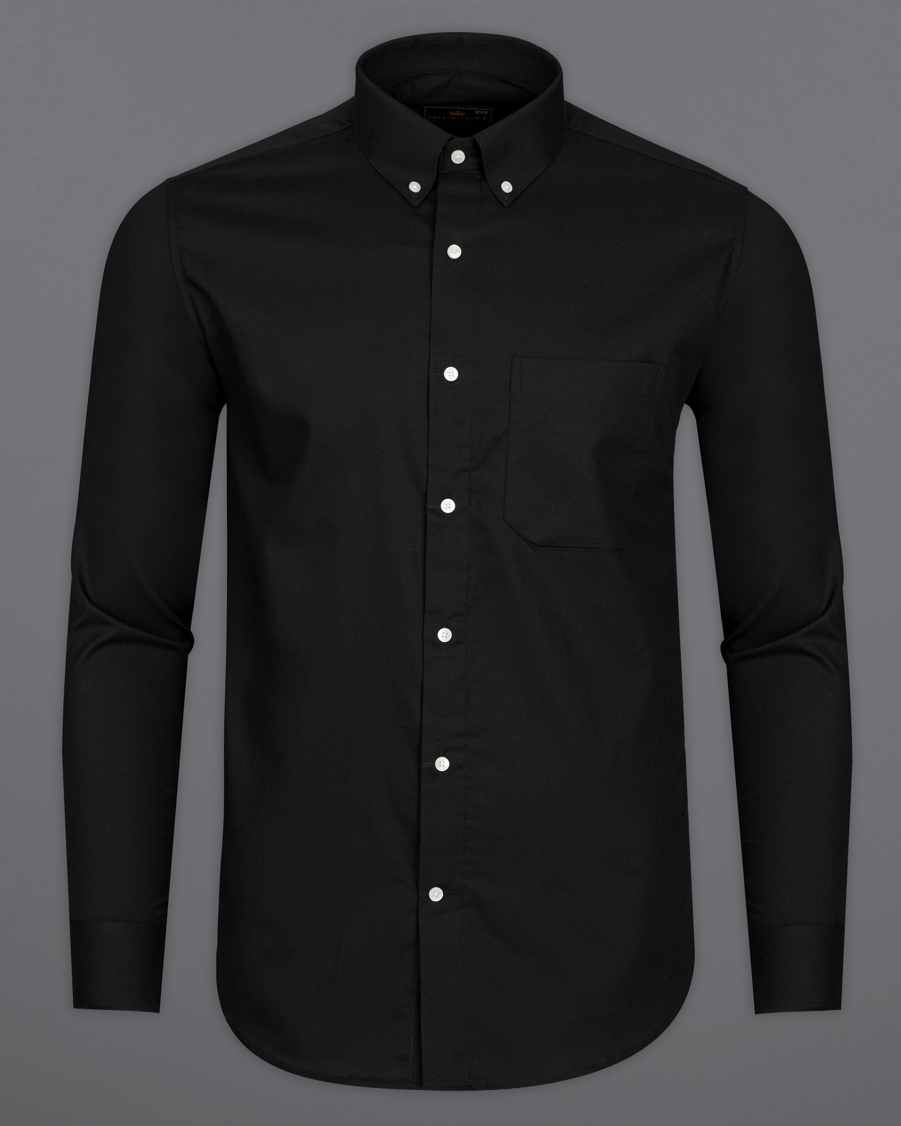 Jade Black Dobby Textured Premium Giza Cotton Shirt 9402-BD-38, 9402-BD-H-38, 9402-BD-39, 9402-BD-H-39, 9402-BD-40, 9402-BD-H-40, 9402-BD-42, 9402-BD-H-42, 9402-BD-44, 9402-BD-H-44, 9402-BD-46, 9402-BD-H-46, 9402-BD-48, 9402-BD-H-48, 9402-BD-50, 9402-BD-H-50, 9402-BD-52, 9402-BD-H-52