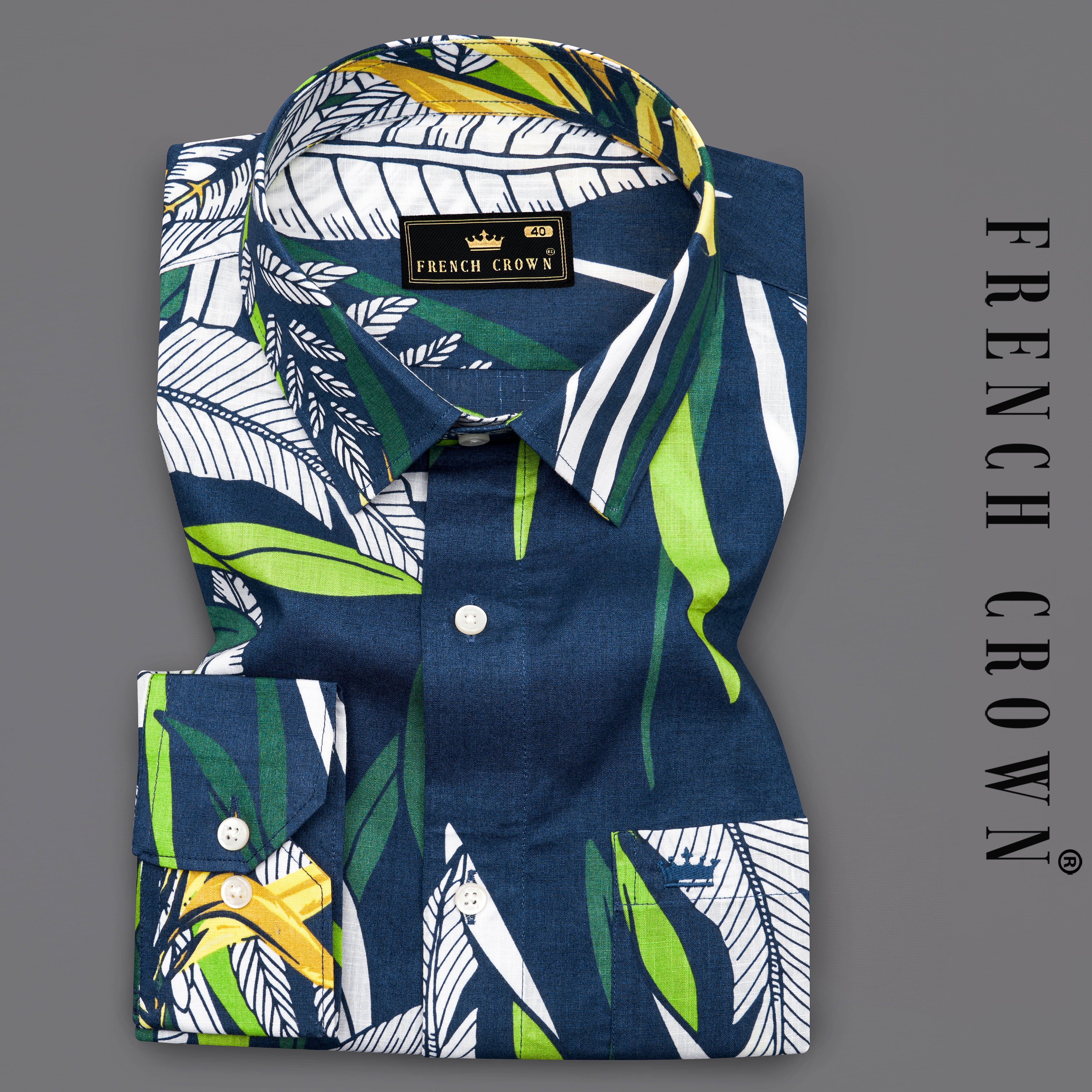 Zodiac Blue Multicolour Tropical Printed Premium Cotton Shirt 9433-38, 9433-H-38, 9433-39, 9433-H-39, 9433-40, 9433-H-40, 9433-42, 9433-H-42, 9433-44, 9433-H-44, 9433-46, 9433-H-46, 9433-48, 9433-H-48, 9433-50, 9433-H-50, 9433-52, 9433-H-52