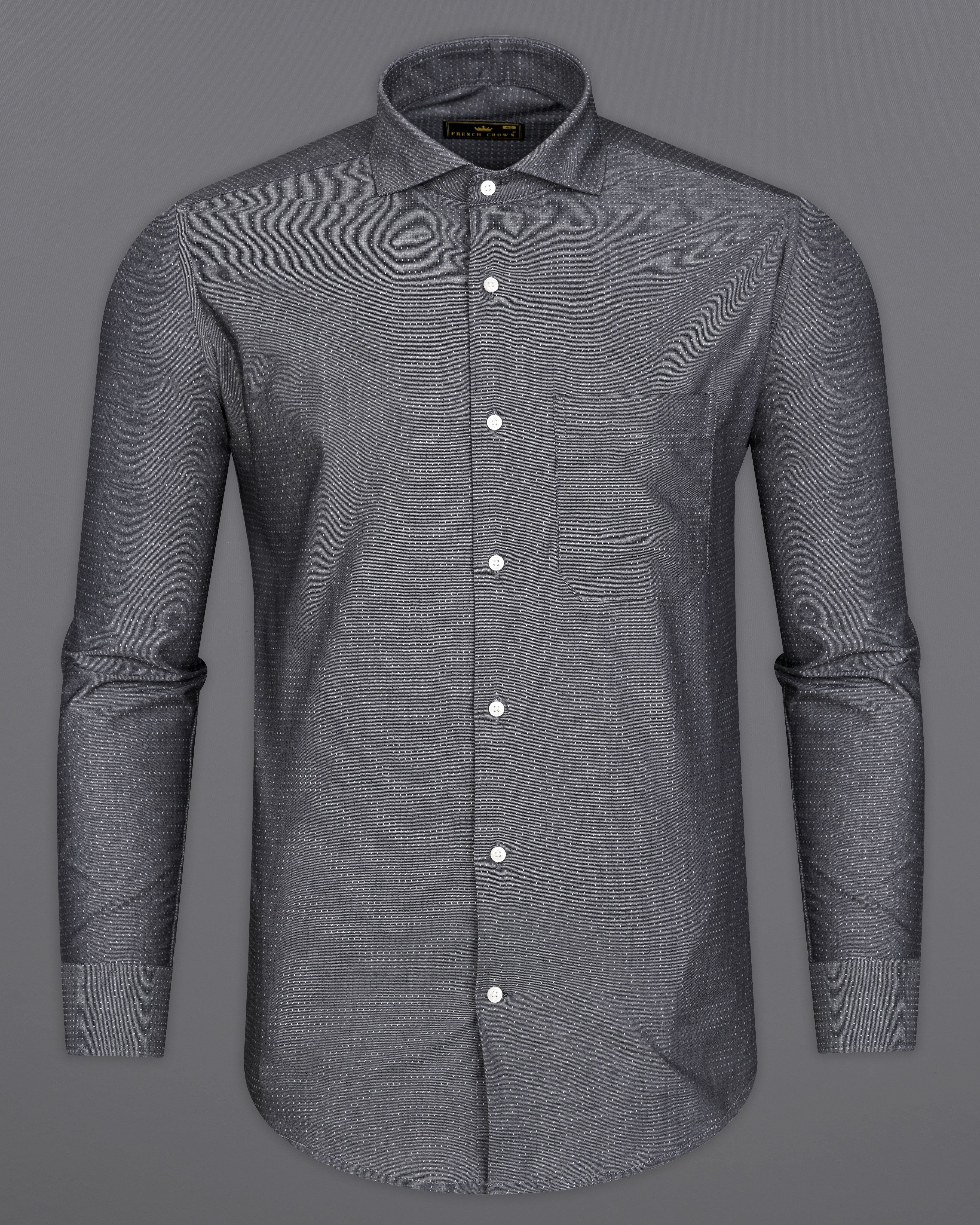 Storm Dust Gray Twill Premium Cotton Shirt 9435-CA-38, 9435-CA-H-38, 9435-CA-39, 9435-CA-H-39, 9435-CA-40, 9435-CA-H-40, 9435-CA-42, 9435-CA-H-42, 9435-CA-44, 9435-CA-H-44, 9435-CA-46, 9435-CA-H-46, 9435-CA-48, 9435-CA-H-48, 9435-CA-50, 9435-CA-H-50, 9435-CA-52, 9435-CA-H-52