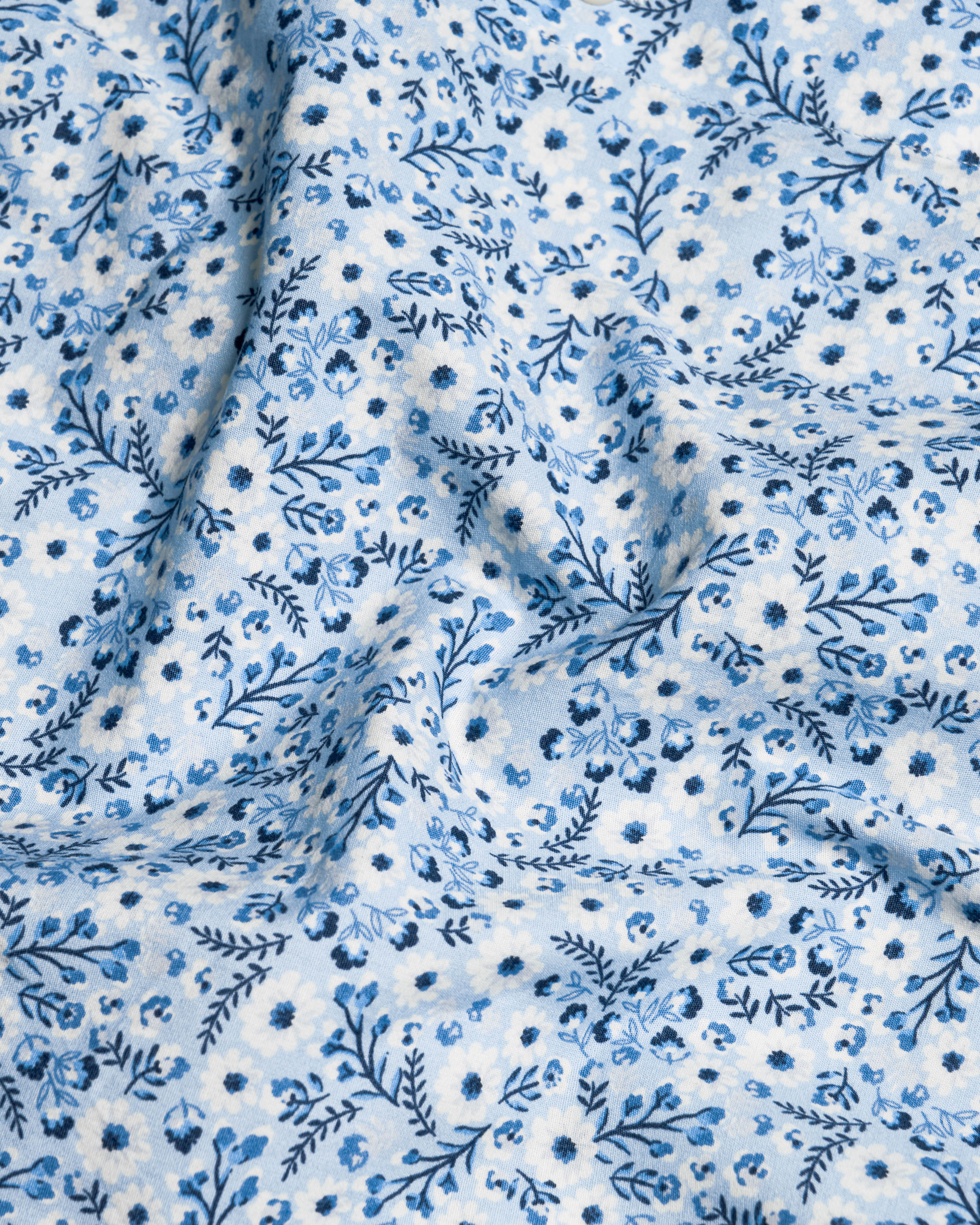 Zodiac Blue and White Ditsy Printed Premium Cotton Shirt 9436-BD-38, 9436-BD-H-38, 9436-BD-39, 9436-BD-H-39, 9436-BD-40, 9436-BD-H-40, 9436-BD-42, 9436-BD-H-42, 9436-BD-44, 9436-BD-H-44, 9436-BD-46, 9436-BD-H-46, 9436-BD-48, 9436-BD-H-48, 9436-BD-50, 9436-BD-H-50, 9436-BD-52, 9436-BD-H-52