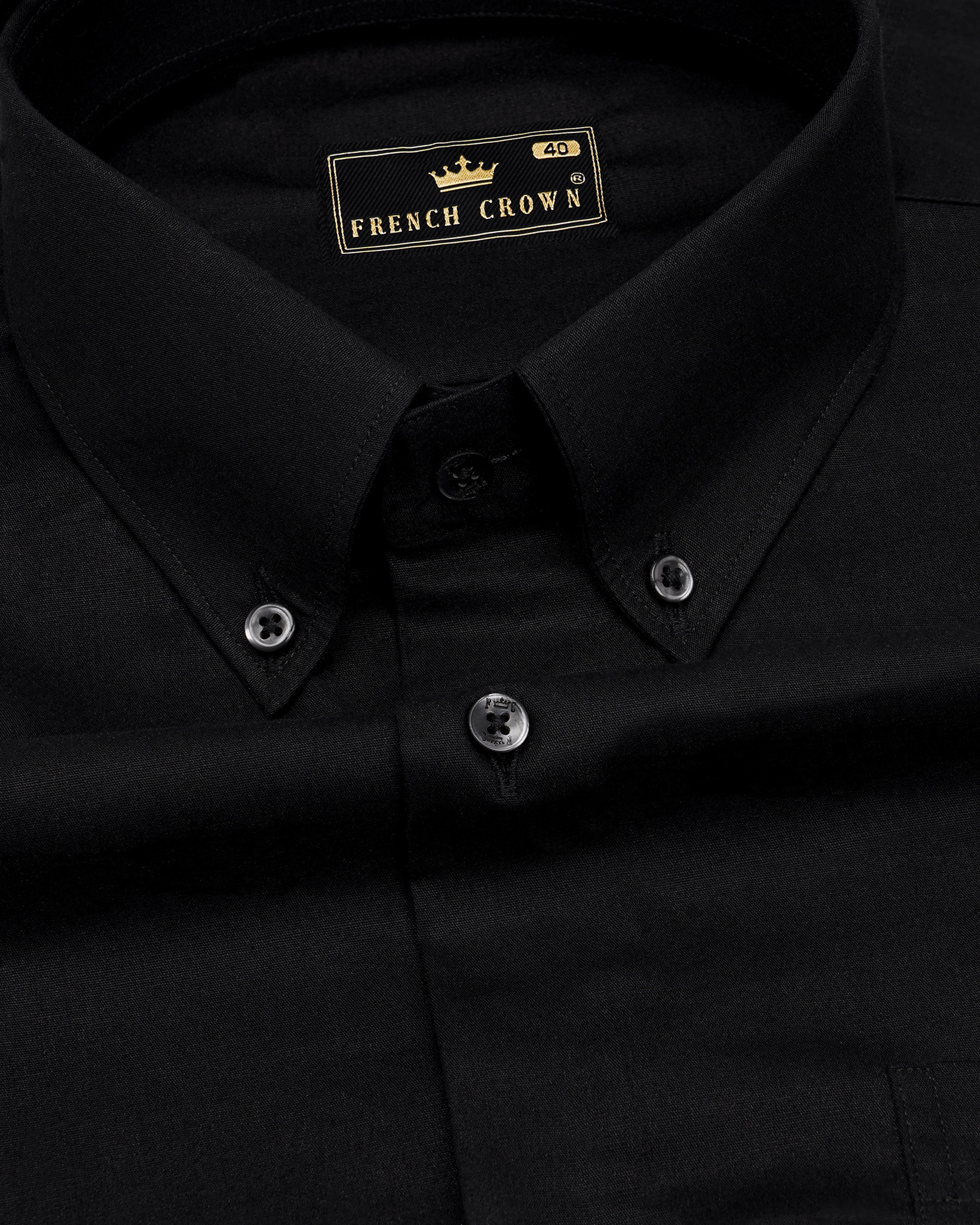 Jade Black Premium Cotton Shirt 9443-BD-BLK-38, 9443-BD-BLK-H-38, 9443-BD-BLK-39, 9443-BD-BLK-H-39, 9443-BD-BLK-40, 9443-BD-BLK-H-40, 9443-BD-BLK-42, 9443-BD-BLK-H-42, 9443-BD-BLK-44, 9443-BD-BLK-H-44, 9443-BD-BLK-46, 9443-BD-BLK-H-46, 9443-BD-BLK-48, 9443-BD-BLK-H-48, 9443-BD-BLK-50, 9443-BD-BLK-H-50, 9443-BD-BLK-52, 9443-BD-BLK-H-52