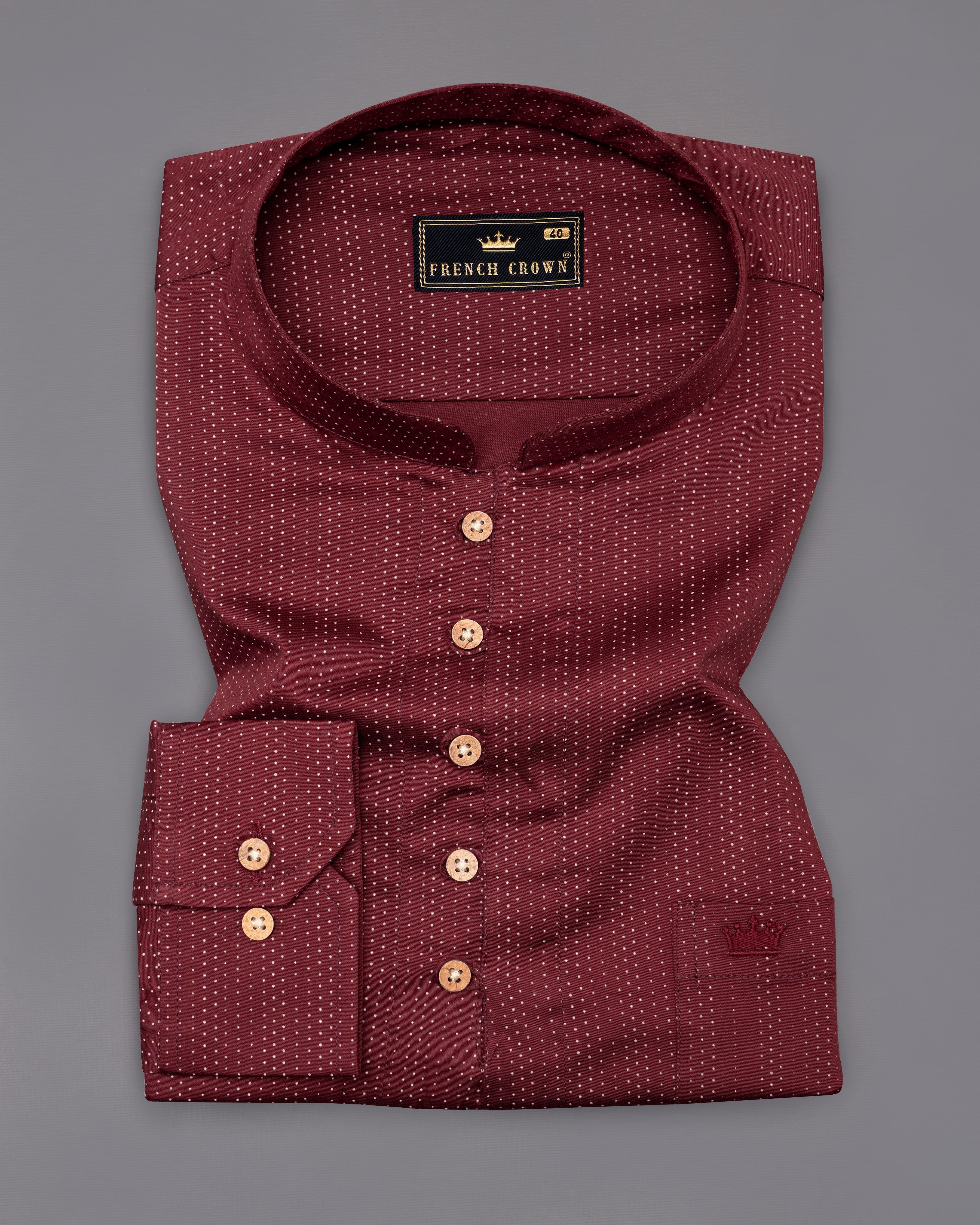 Espresso Maroon with Bizarre Cream Super Soft Premium Cotton Kurta Shirt 9504-KS-38, 9504-KS-H-38, 9504-KS-39, 9504-KS-H-39, 9504-KS-40, 9504-KS-H-40, 9504-KS-42, 9504-KS-H-42, 9504-KS-44, 9504-KS-H-44, 9504-KS-46, 9504-KS-H-46, 9504-KS-48, 9504-KS-H-48, 9504-KS-50, 9504-KS-H-50, 9504-KS-52, 9504-KS-H-52