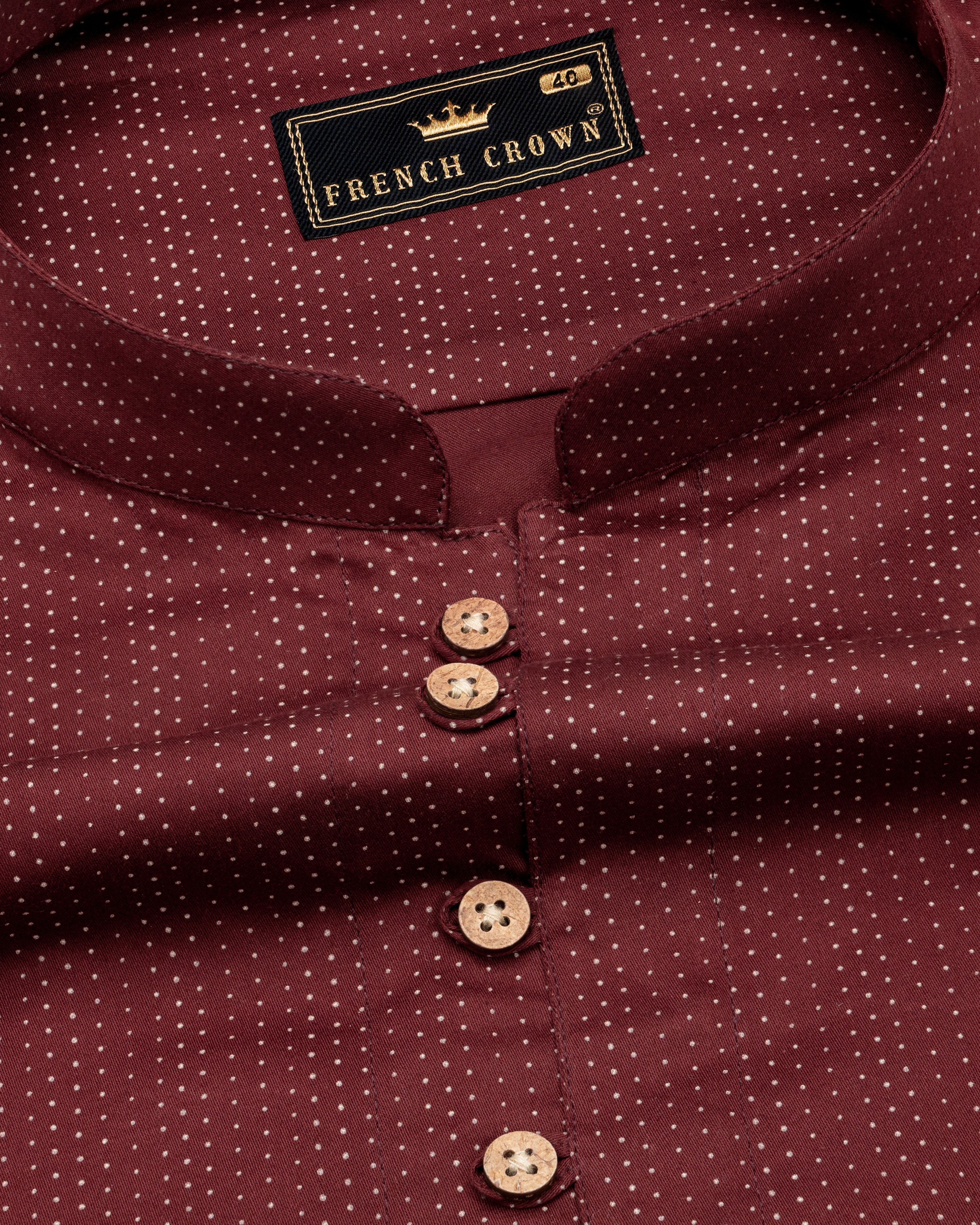 Espresso Maroon with Bizarre Cream Super Soft Premium Cotton Kurta Shirt 9504-KS-38, 9504-KS-H-38, 9504-KS-39, 9504-KS-H-39, 9504-KS-40, 9504-KS-H-40, 9504-KS-42, 9504-KS-H-42, 9504-KS-44, 9504-KS-H-44, 9504-KS-46, 9504-KS-H-46, 9504-KS-48, 9504-KS-H-48, 9504-KS-50, 9504-KS-H-50, 9504-KS-52, 9504-KS-H-52