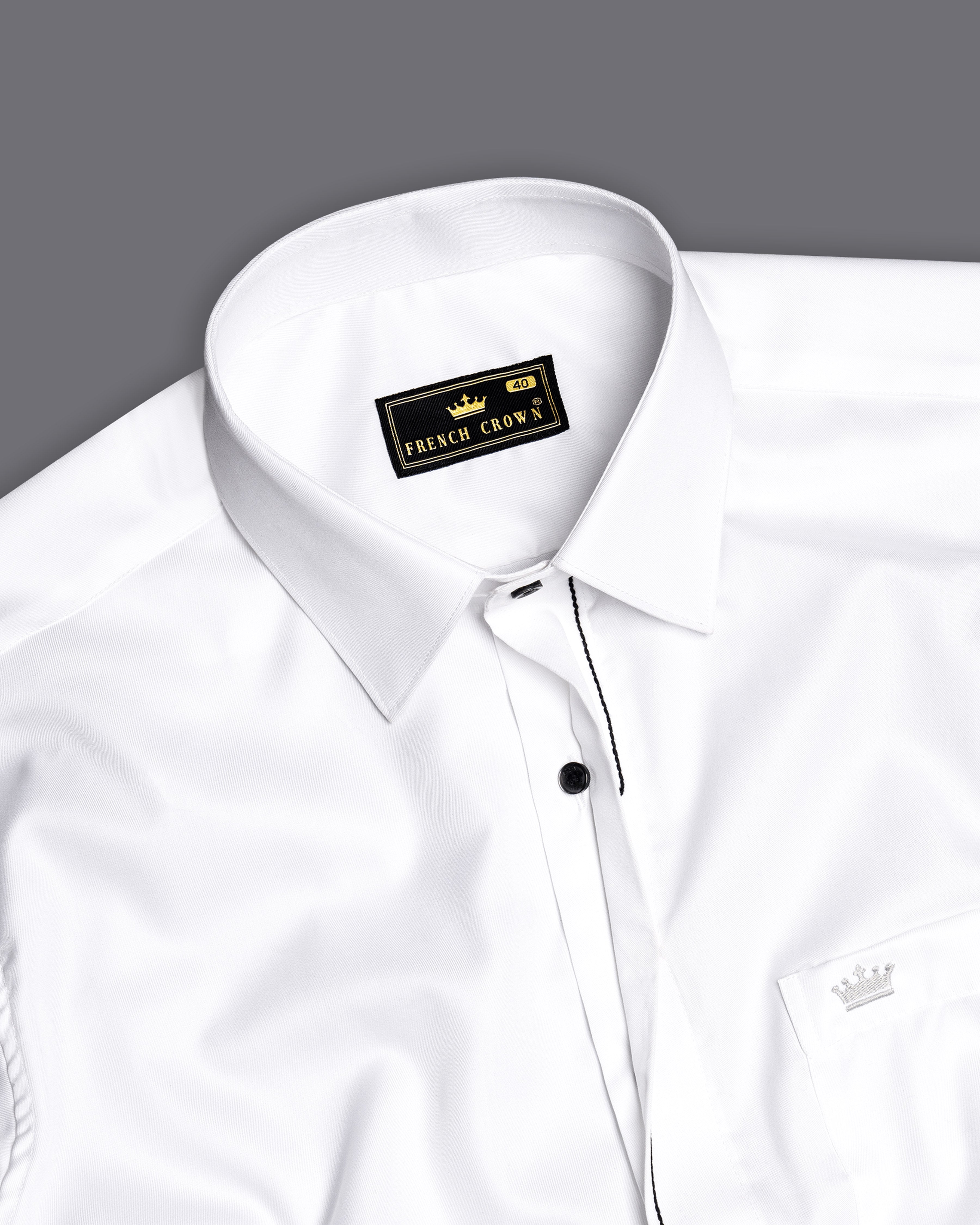 Bright White with Black Thread Work Royal Oxford Designer Shirt 9526-BLK-P418-38, 9526-BLK-P418-H-38, 9526-BLK-P418-39, 9526-BLK-P418-H-39, 9526-BLK-P418-40, 9526-BLK-P418-H-40, 9526-BLK-P418-42, 9526-BLK-P418-H-42, 9526-BLK-P418-44, 9526-BLK-P418-H-44, 9526-BLK-P418-46, 9526-BLK-P418-H-46, 9526-BLK-P418-48, 9526-BLK-P418-H-48, 9526-BLK-P418-50, 9526-BLK-P418-H-50, 9526-BLK-P418-52, 9526-BLK-P418-H-52