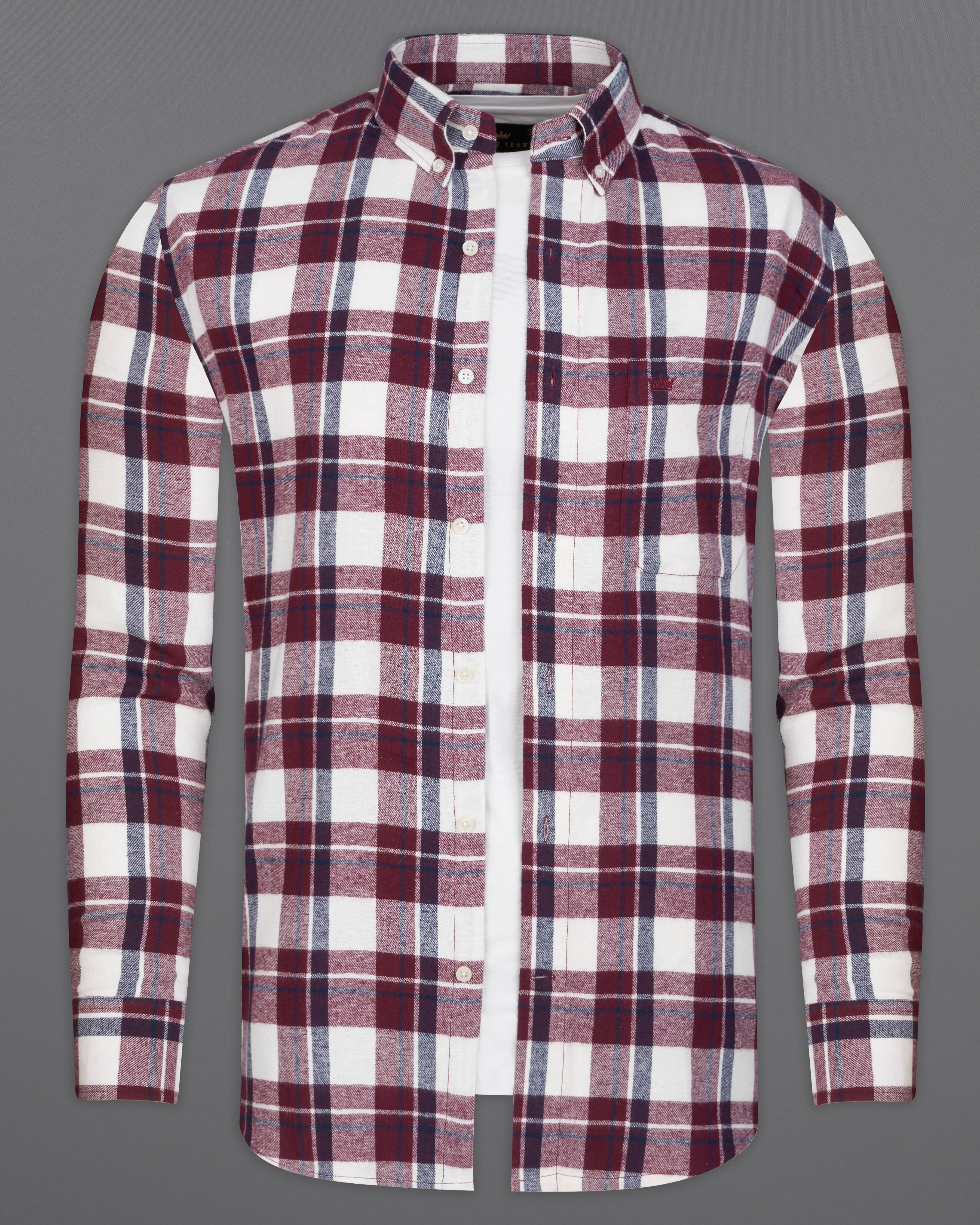 Aubergine Wine with White Plaid Flannel Overshirt 9536-BD-OS-38, 9536-BD-OS-H-38, 9536-BD-OS-39, 9536-BD-OS-H-39, 9536-BD-OS-40, 9536-BD-OS-H-40, 9536-BD-OS-42, 9536-BD-OS-H-42, 9536-BD-OS-44, 9536-BD-OS-H-44, 9536-BD-OS-46, 9536-BD-OS-H-46, 9536-BD-OS-48, 9536-BD-OS-H-48, 9536-BD-OS-50, 9536-BD-OS-H-50, 9536-BD-OS-52, 9536-BD-OS-H-52