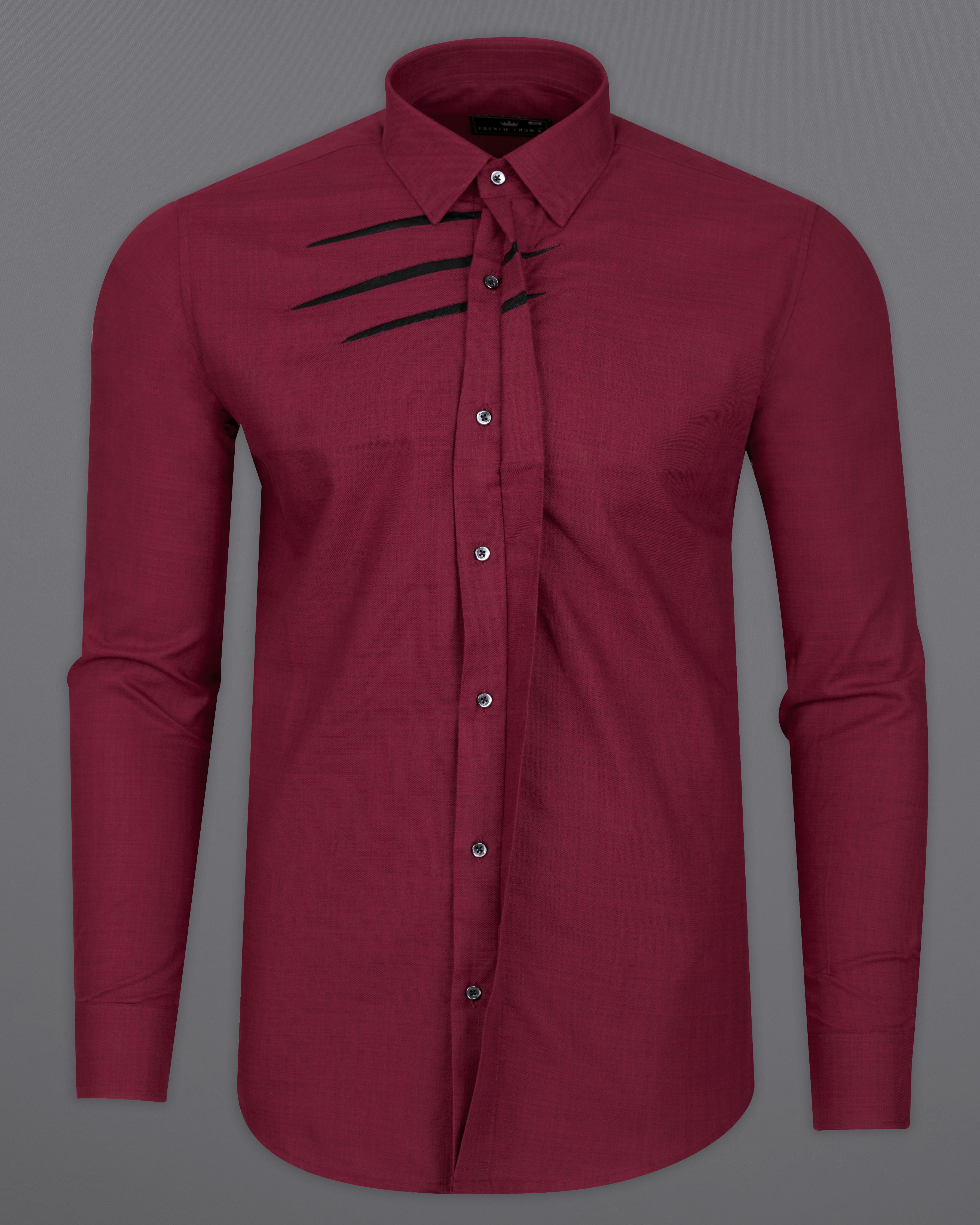 Tawny Port Maroon with Three Black Stripes Twill Premium Cotton Designer Shirt 9538-BLK-P241-38, 9538-BLK-P241-H-38, 9538-BLK-P241-39, 9538-BLK-P241-H-39, 9538-BLK-P241-40, 9538-BLK-P241-H-40, 9538-BLK-P241-42, 9538-BLK-P241-H-42, 9538-BLK-P241-44, 9538-BLK-P241-H-44, 9538-BLK-P241-46, 9538-BLK-P241-H-46, 9538-BLK-P241-48, 9538-BLK-P241-H-48, 9538-BLK-P241-50, 9538-BLK-P241-H-50, 9538-BLK-P241-52, 9538-BLK-P241-H-52