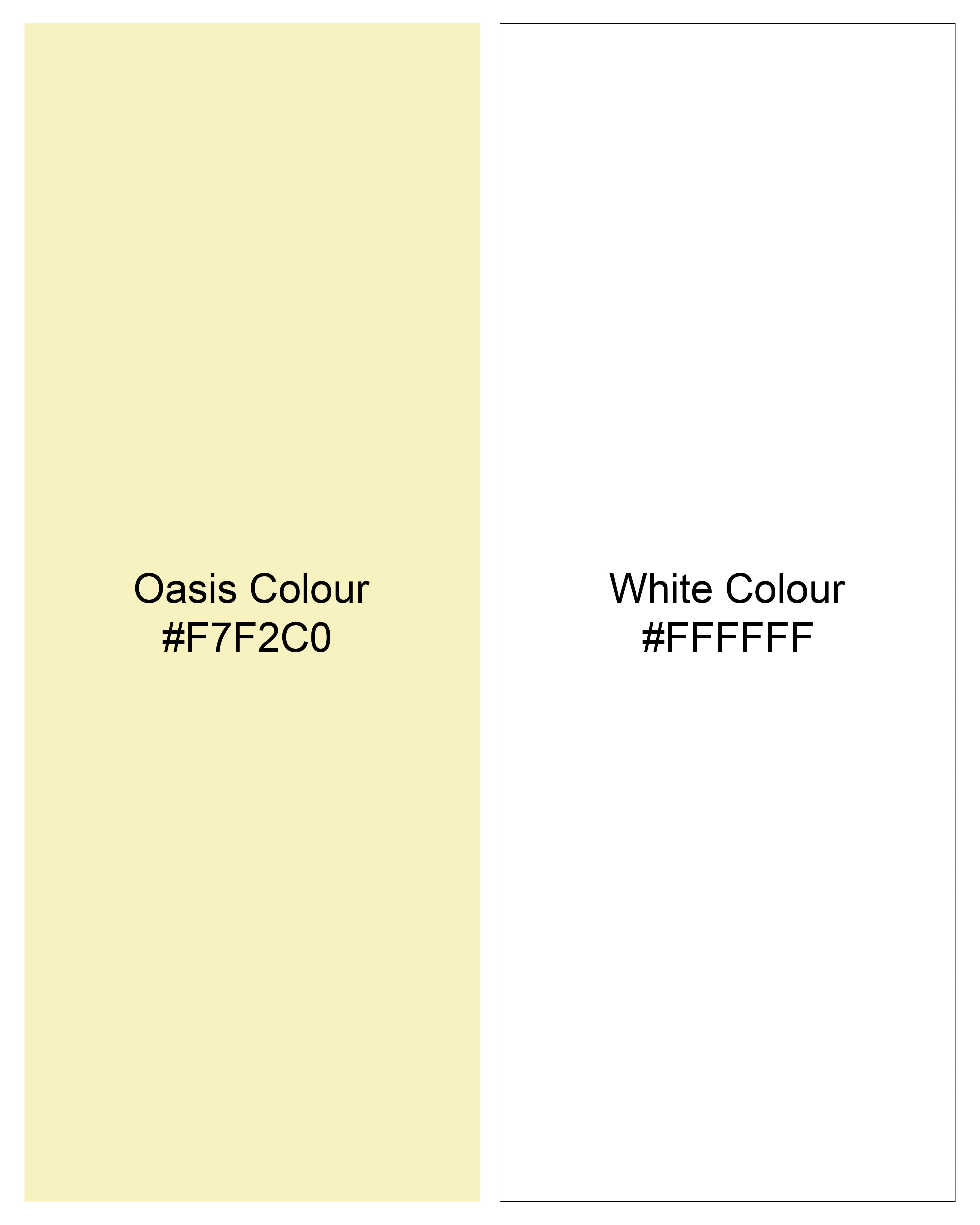 Oasis Yellow and White Striped with Black Piping Work Twill Premium Cotton Shirt 9539-D21-38, 9539-D21-H-38, 9539-D21-39, 9539-D21-H-39, 9539-D21-40, 9539-D21-H-40, 9539-D21-42, 9539-D21-H-42, 9539-D21-44, 9539-D21-H-44, 9539-D21-46, 9539-D21-H-46, 9539-D21-48, 9539-D21-H-48, 9539-D21-50, 9539-D21-H-50, 9539-D21-52, 9539-D21-H-52