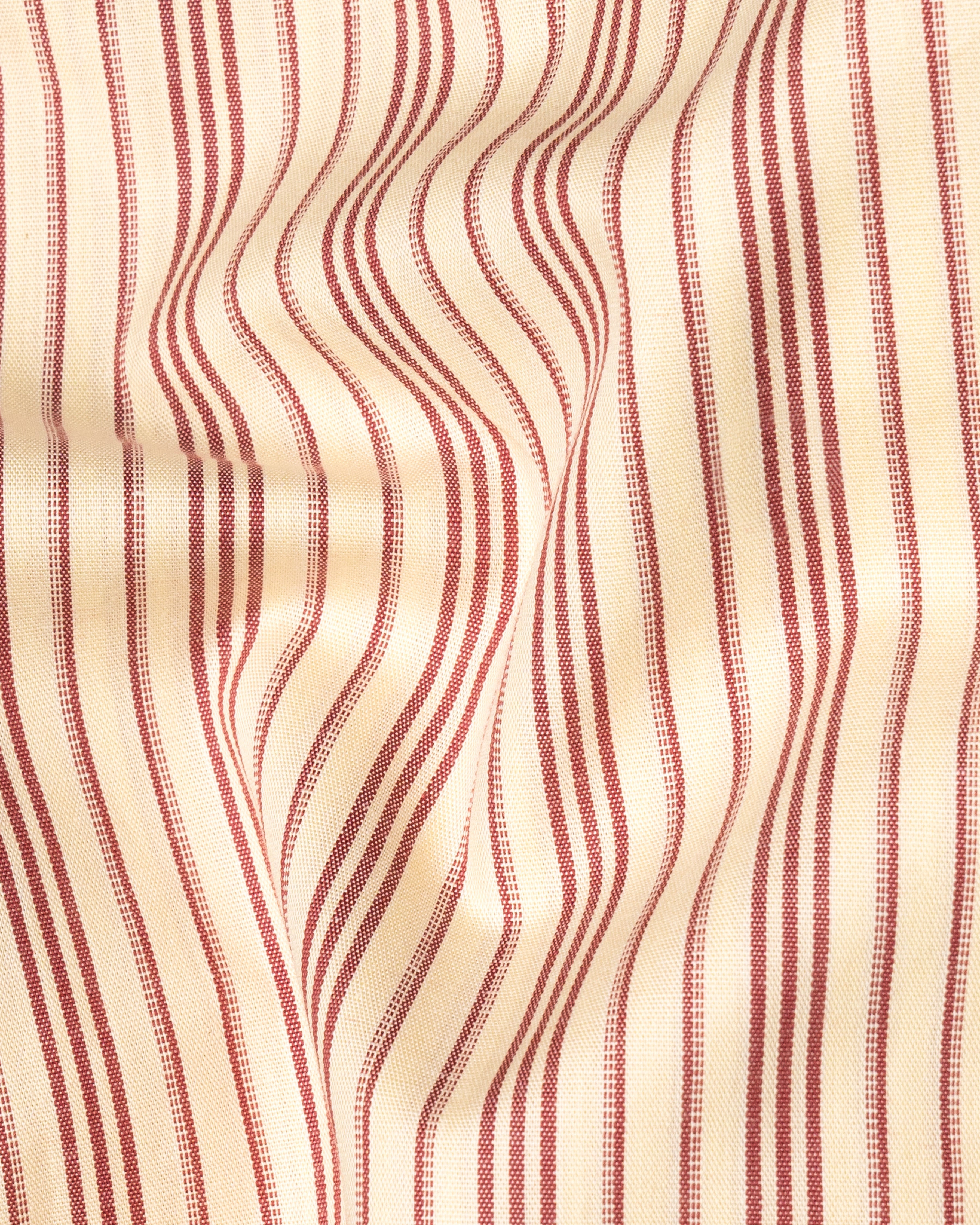 Tequila Cream with Sanguine Red Striped Premium Cotton Shirt 9542-38, 9542-H-38, 9542-39, 9542-H-39, 9542-40, 9542-H-40, 9542-42, 9542-H-42, 9542-44, 9542-H-44, 9542-46, 9542-H-46, 9542-48, 9542-H-48, 9542-50, 9542-H-50, 9542-52, 9542-H-52