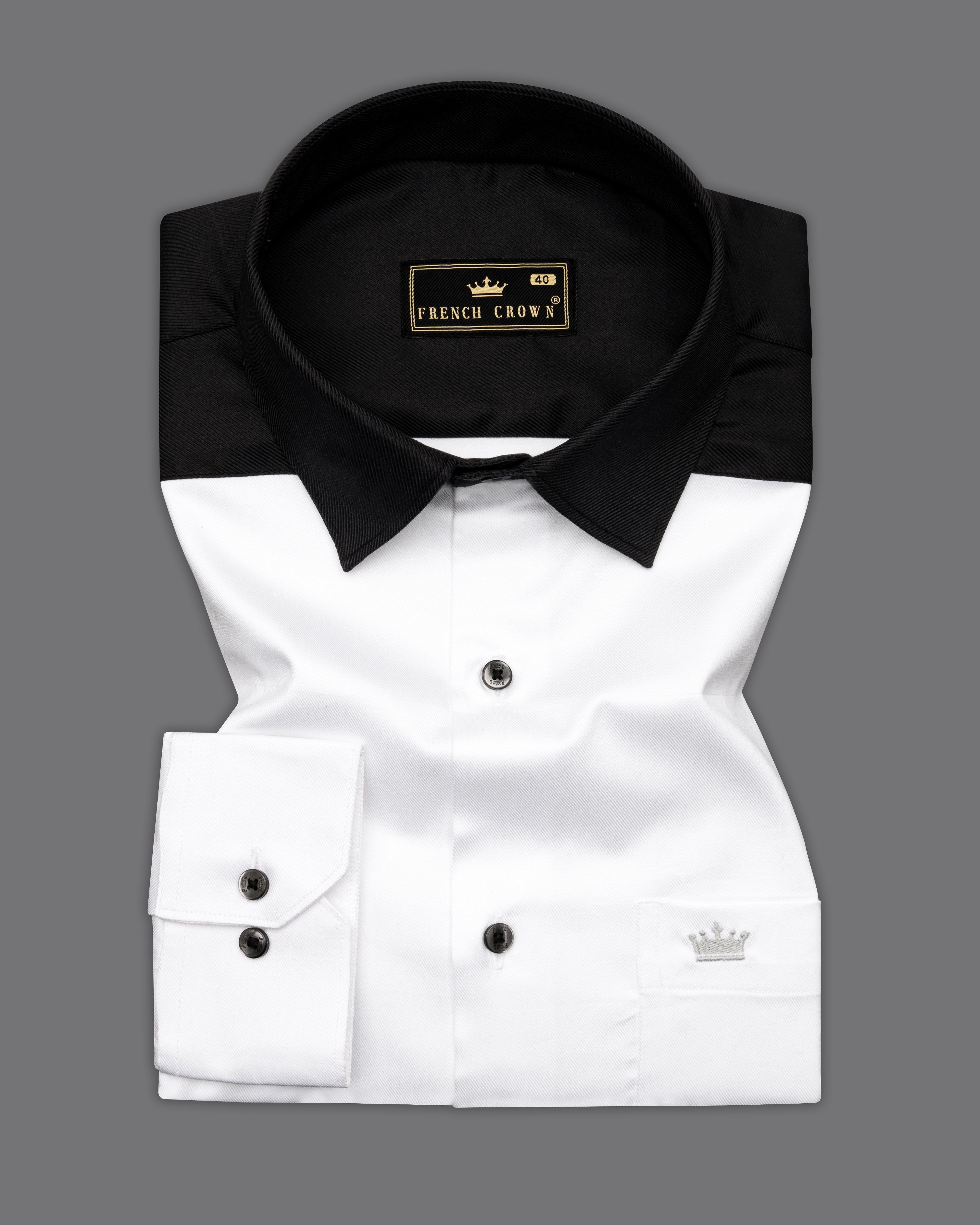 Bright White and Black Twill Premium Cotton Designer Shirt 9549-BLK-P586-38, 9549-BLK-P586-H-38, 9549-BLK-P586-39, 9549-BLK-P586-H-39, 9549-BLK-P586-40, 9549-BLK-P586-H-40, 9549-BLK-P586-42, 9549-BLK-P586-H-42, 9549-BLK-P586-44, 9549-BLK-P586-H-44, 9549-BLK-P586-46, 9549-BLK-P586-H-46, 9549-BLK-P586-48, 9549-BLK-P586-H-48, 9549-BLK-P586-50, 9549-BLK-P586-H-50, 9549-BLK-P586-52, 9549-BLK-P586-H-52