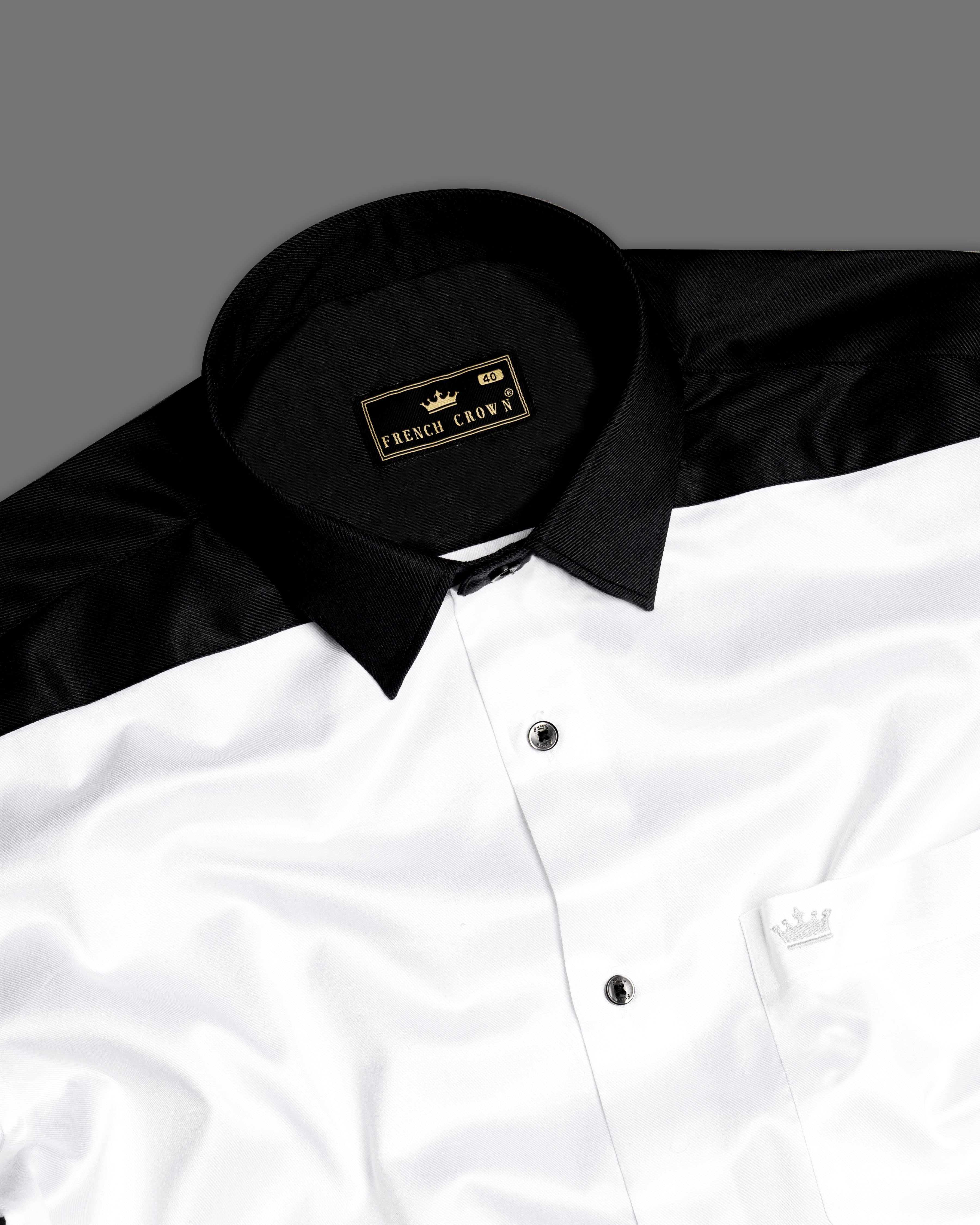 Bright White and Black Twill Premium Cotton Designer Shirt 9549-BLK-P586-38, 9549-BLK-P586-H-38, 9549-BLK-P586-39, 9549-BLK-P586-H-39, 9549-BLK-P586-40, 9549-BLK-P586-H-40, 9549-BLK-P586-42, 9549-BLK-P586-H-42, 9549-BLK-P586-44, 9549-BLK-P586-H-44, 9549-BLK-P586-46, 9549-BLK-P586-H-46, 9549-BLK-P586-48, 9549-BLK-P586-H-48, 9549-BLK-P586-50, 9549-BLK-P586-H-50, 9549-BLK-P586-52, 9549-BLK-P586-H-52