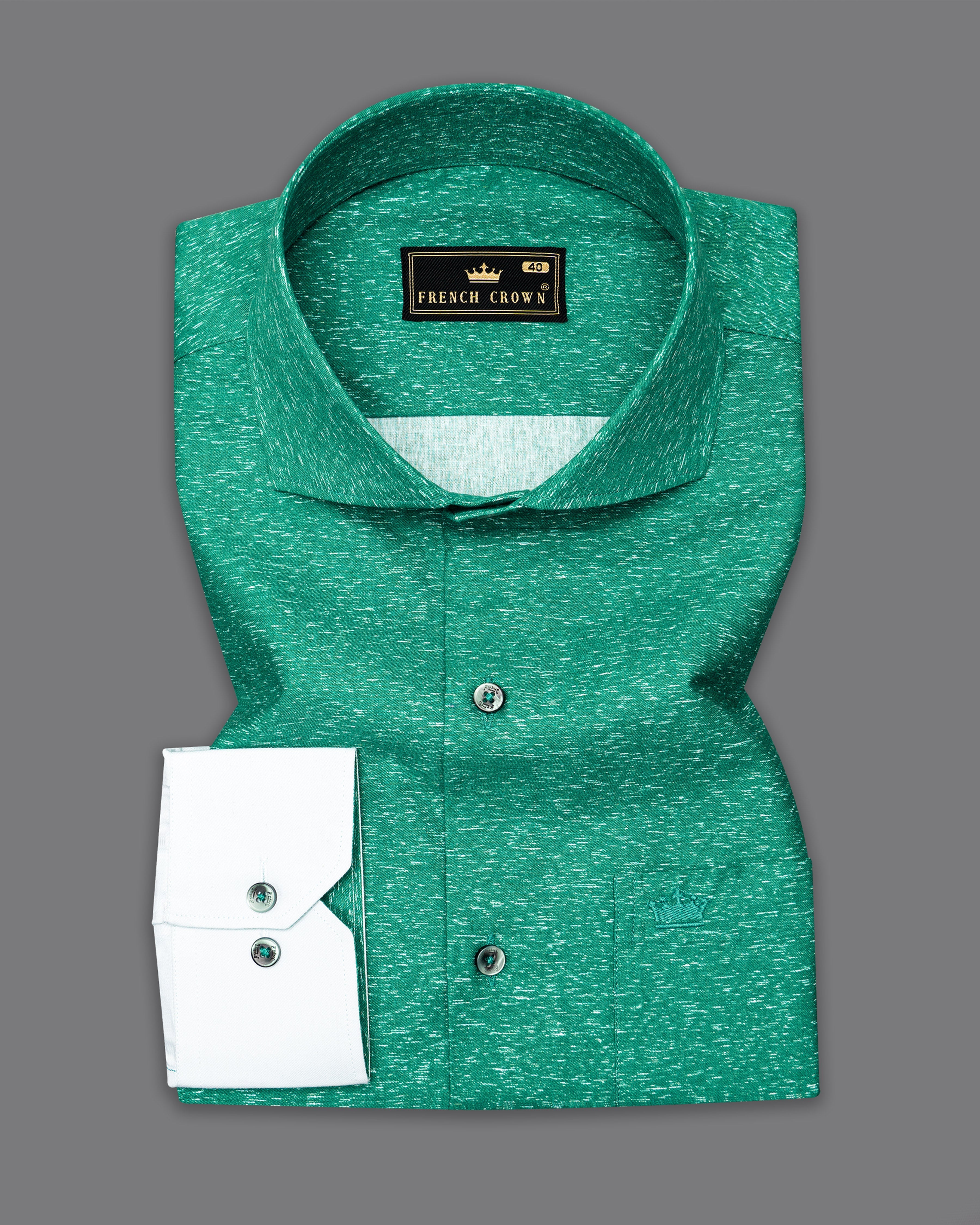 Tropical Green with White and Riptide Blue Striped Royal Oxford Designer Shirt 9554-CA-GR-38, 9554-CA-GR-H-38, 9554-CA-GR-39, 9554-CA-GR-H-39, 9554-CA-GR-40, 9554-CA-GR-H-40, 9554-CA-GR-42, 9554-CA-GR-H-42, 9554-CA-GR-44, 9554-CA-GR-H-44, 9554-CA-GR-46, 9554-CA-GR-H-46, 9554-CA-GR-48, 9554-CA-GR-H-48, 9554-CA-GR-50, 9554-CA-GR-H-50, 9554-CA-GR-52, 9554-CA-GR-H-52