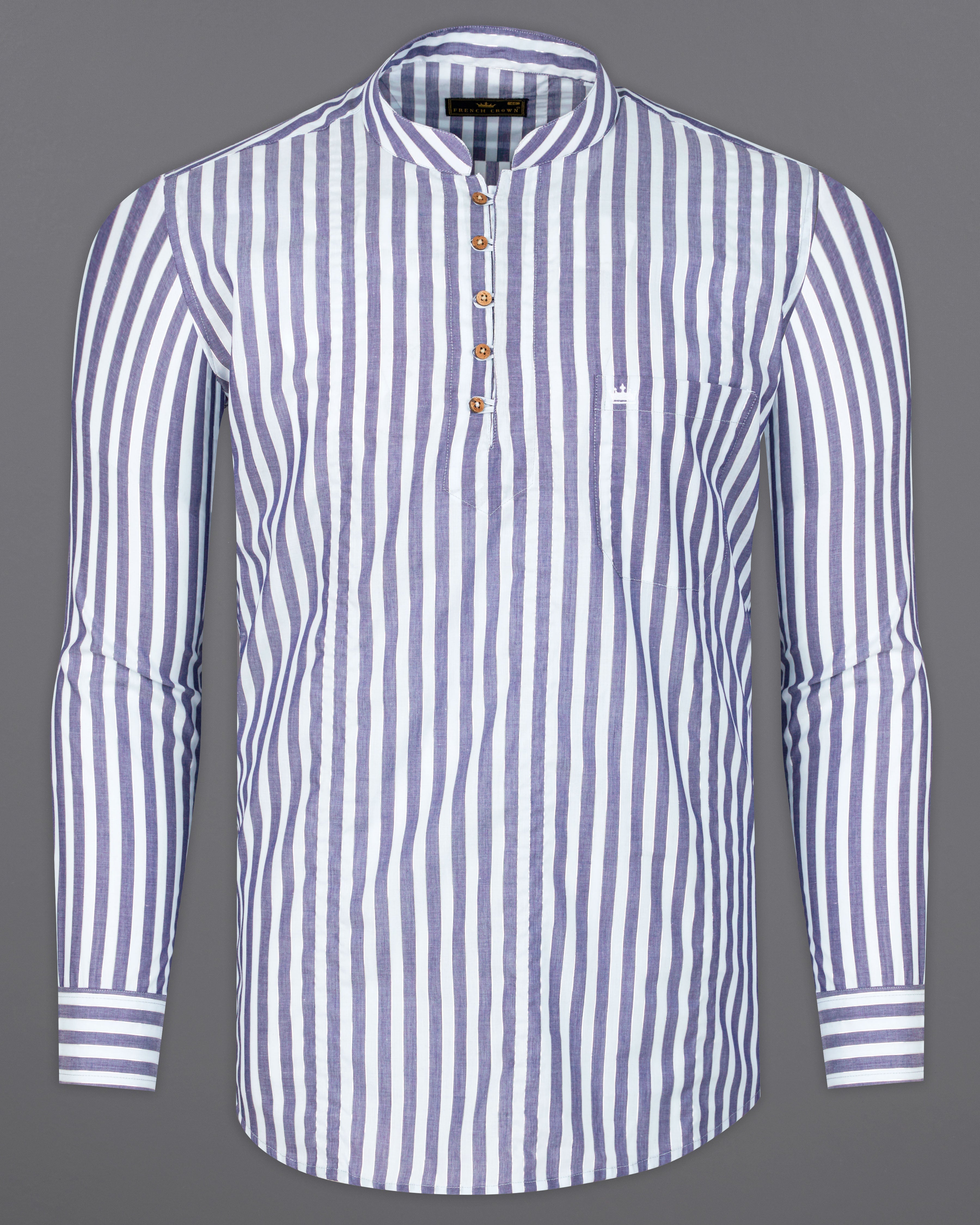 Bright White with Cadet Blue Striped Premium Cotton Kurta Shirt 9571-KS-38, 9571-KS-H-38, 9571-KS-39, 9571-KS-H-39, 9571-KS-40, 9571-KS-H-40, 9571-KS-42, 9571-KS-H-42, 9571-KS-44, 9571-KS-H-44, 9571-KS-46, 9571-KS-H-46, 9571-KS-48, 9571-KS-H-48, 9571-KS-50, 9571-KS-H-50, 9571-KS-52, 9571-KS-H-52