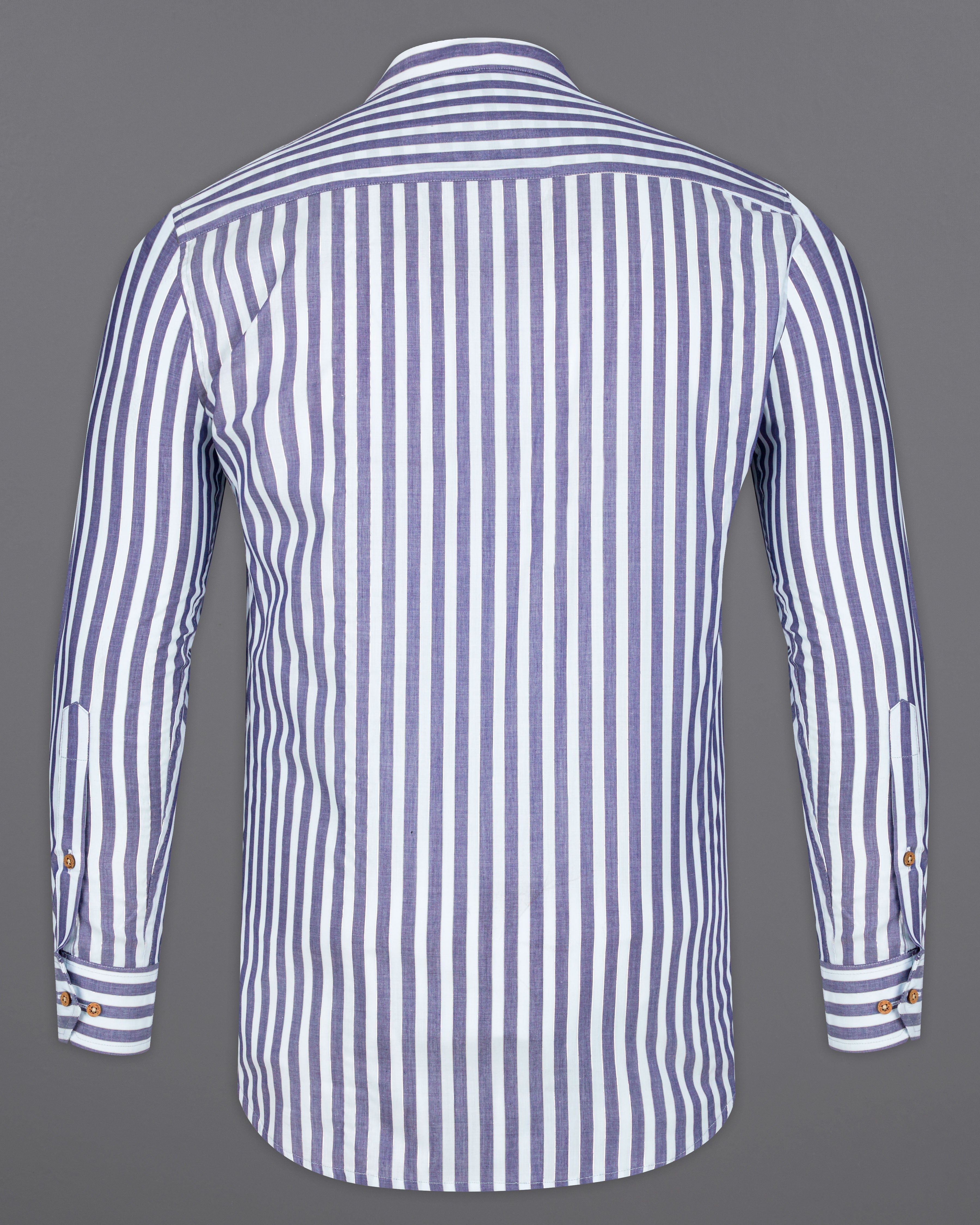 Bright White with Cadet Blue Striped Premium Cotton Kurta Shirt 9571-KS-38, 9571-KS-H-38, 9571-KS-39, 9571-KS-H-39, 9571-KS-40, 9571-KS-H-40, 9571-KS-42, 9571-KS-H-42, 9571-KS-44, 9571-KS-H-44, 9571-KS-46, 9571-KS-H-46, 9571-KS-48, 9571-KS-H-48, 9571-KS-50, 9571-KS-H-50, 9571-KS-52, 9571-KS-H-52