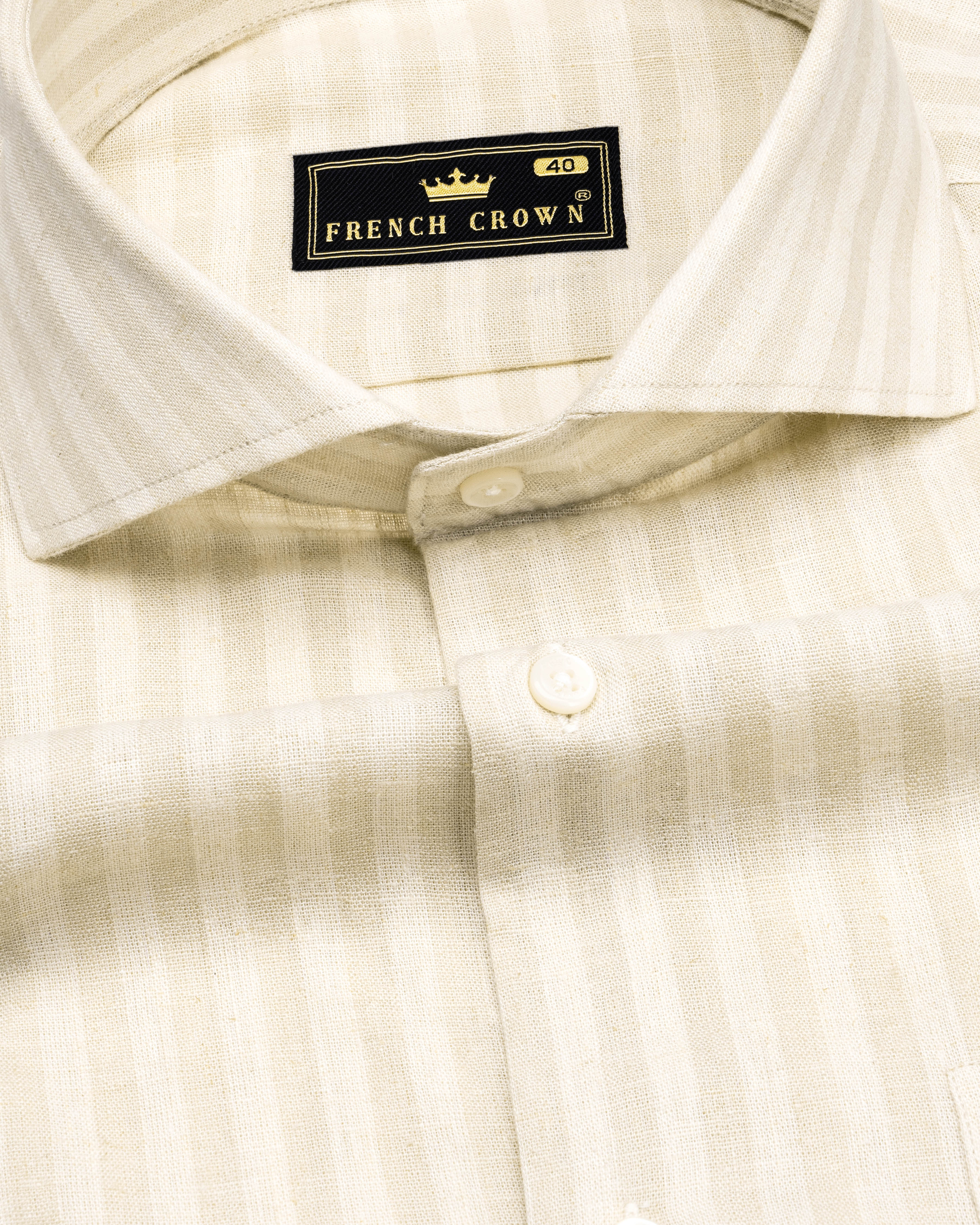 Eggshell Cream Striped Luxurious Linen Shirt 9576-CA-38, 9576-CA-H-38, 9576-CA-39, 9576-CA-H-39, 9576-CA-40, 9576-CA-H-40, 9576-CA-42, 9576-CA-H-42, 9576-CA-44, 9576-CA-H-44, 9576-CA-46, 9576-CA-H-46, 9576-CA-48, 9576-CA-H-48, 9576-CA-50, 9576-CA-H-50, 9576-CA-52, 9576-CA-H-52