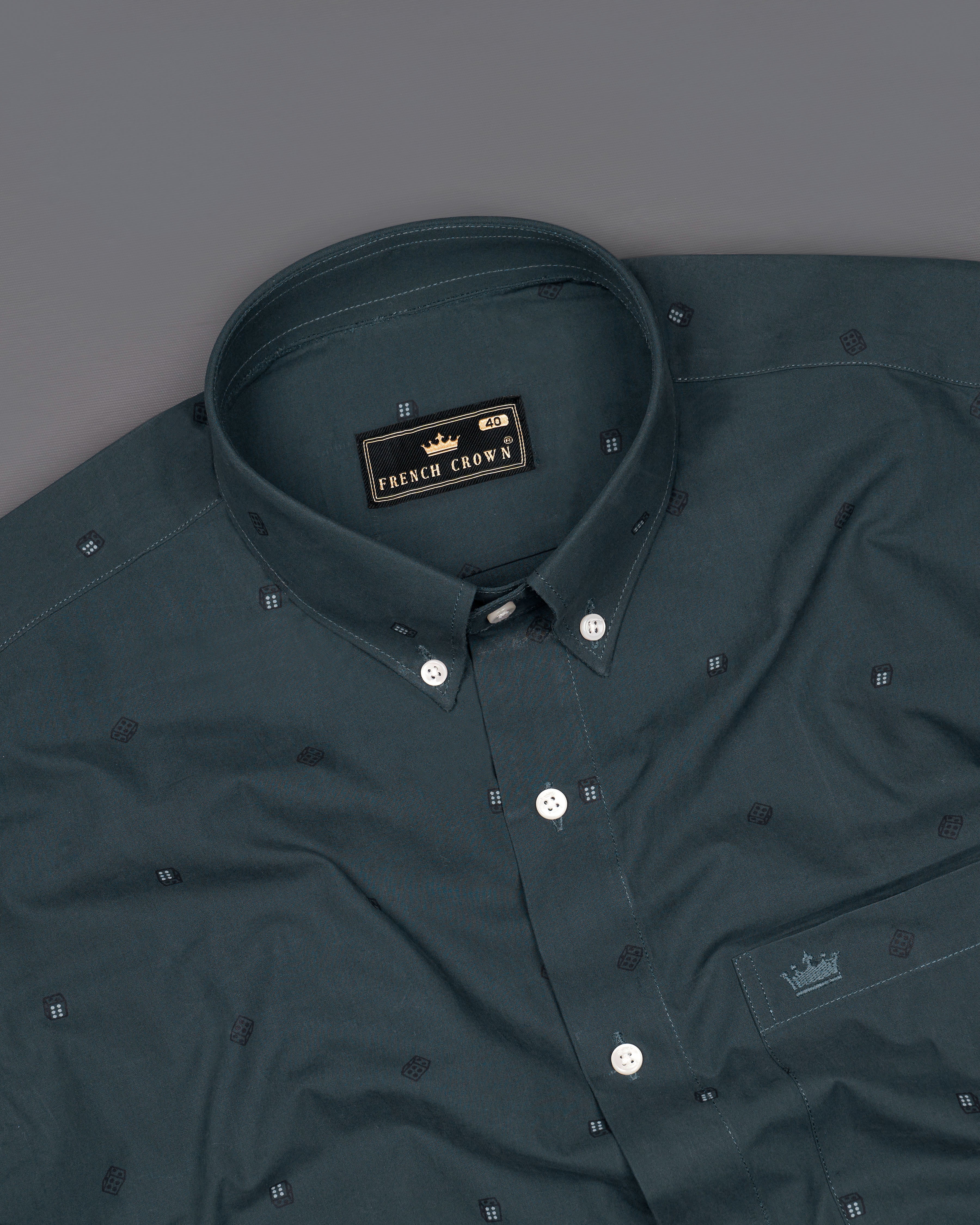 Charcoal Gray Dice Textured Royal Oxford Shirt 9605-BD-38,9605-BD-H-38,9605-BD-39,9605-BD-H-39,9605-BD-40,9605-BD-H-40,9605-BD-42,9605-BD-H-42,9605-BD-44,9605-BD-H-44,9605-BD-46,9605-BD-H-46,9605-BD-48,9605-BD-H-48,9605-BD-50,9605-BD-H-50,9605-BD-52,9605-BD-H-52