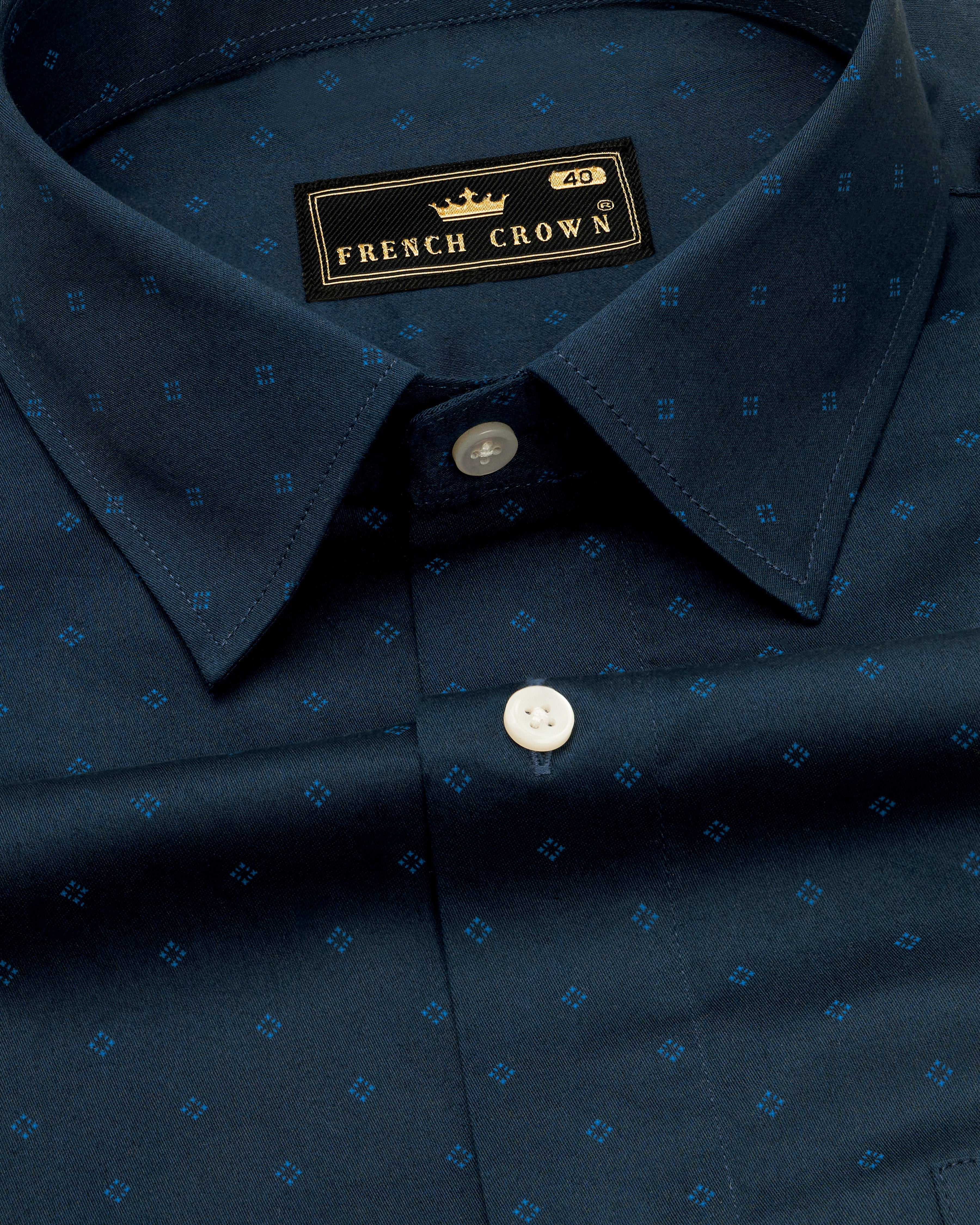 Mirage Dark Blue with Rhino Blue Super Soft Premium Cotton Shirt 9609-38,9609-H-38,9609-39,9609-H-39,9609-40,9609-H-40,9609-42,9609-H-42,9609-44,9609-H-44,9609-46,9609-H-46,9609-48,9609-H-48,9609-50,9609-H-50,9609-52,9609-H-52