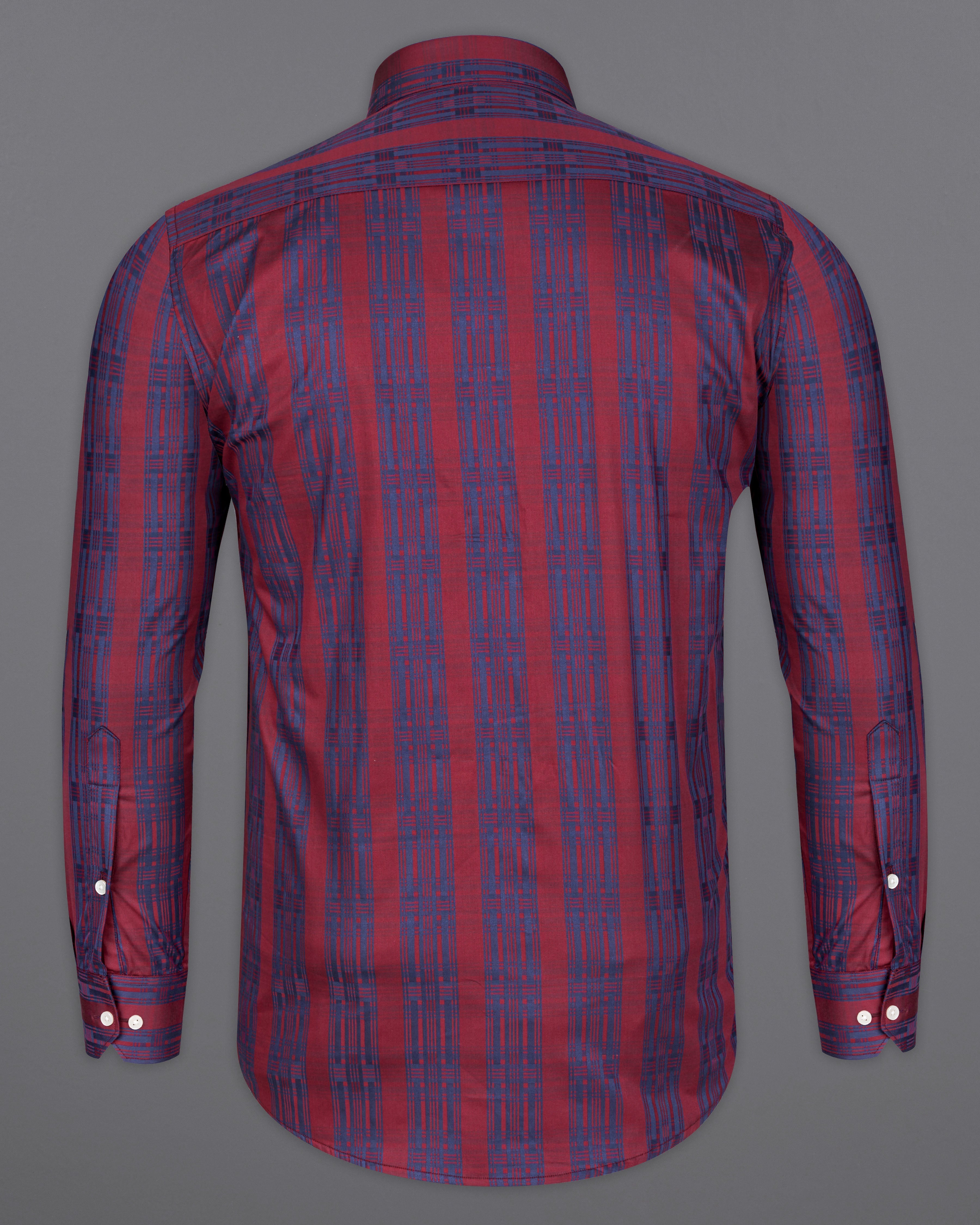 Auburn Red with Fiord Blue Jacquard Textured Giza Cotton Shirt 9611-CA-38,9611-CA-H-38,9611-CA-39,9611-CA-H-39,9611-CA-40,9611-CA-H-40,9611-CA-42,9611-CA-H-42,9611-CA-44,9611-CA-H-44,9611-CA-46,9611-CA-H-46,9611-CA-48,9611-CA-H-48,9611-CA-50,9611-CA-H-50,9611-CA-52,9611-CA-H-52