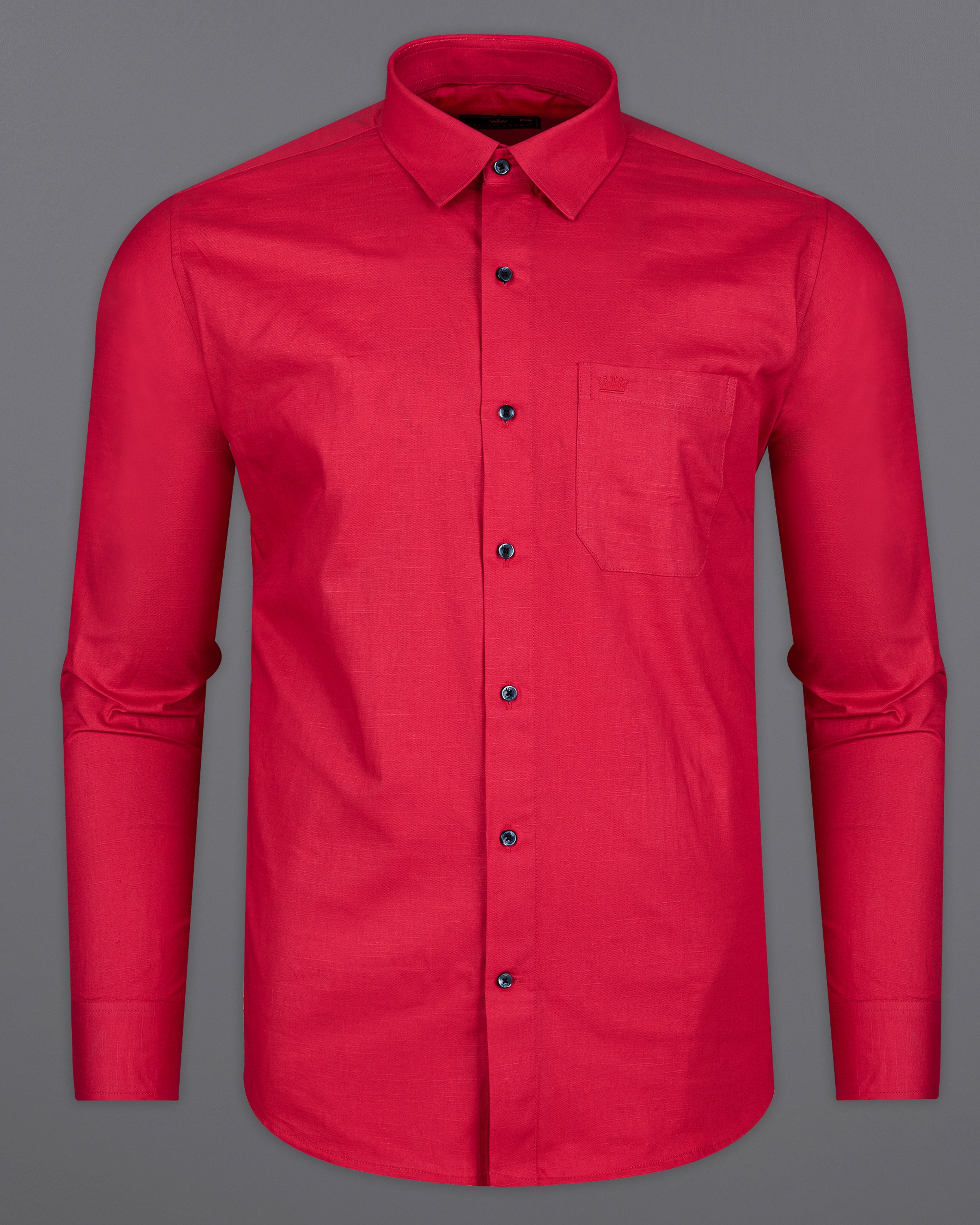 Cardinal Red Luxurious Linen Shirt 9612-BLK-38,9612-BLK-H-38,9612-BLK-39,9612-BLK-H-39,9612-BLK-40,9612-BLK-H-40,9612-BLK-42,9612-BLK-H-42,9612-BLK-44,9612-BLK-H-44,9612-BLK-46,9612-BLK-H-46,9612-BLK-48,9612-BLK-H-48,9612-BLK-50,9612-BLK-H-50,9612-BLK-52,9612-BLK-H-52