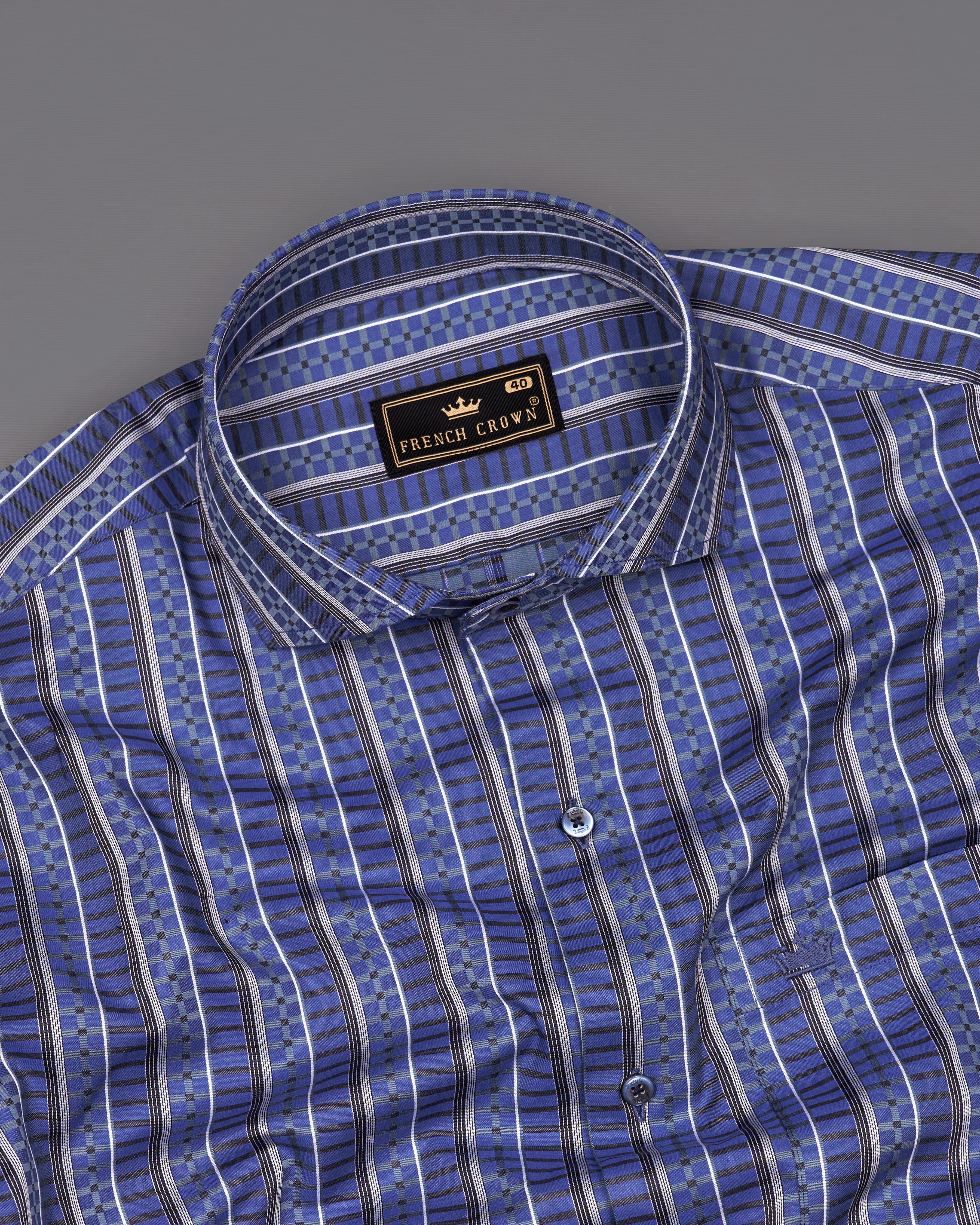 Twilight Blue with Jade Black Striped Jacquard Textured Premium Giza Cotton Shirt 9623-CA-BLE-38,9623-CA-BLE-H-38,9623-CA-BLE-39,9623-CA-BLE-H-39,9623-CA-BLE-40,9623-CA-BLE-H-40,9623-CA-BLE-42,9623-CA-BLE-H-42,9623-CA-BLE-44,9623-CA-BLE-H-44,9623-CA-BLE-46,9623-CA-BLE-H-46,9623-CA-BLE-48,9623-CA-BLE-H-48,9623-CA-BLE-50,9623-CA-BLE-H-50,9623-CA-BLE-52,9623-CA-BLE-H-52