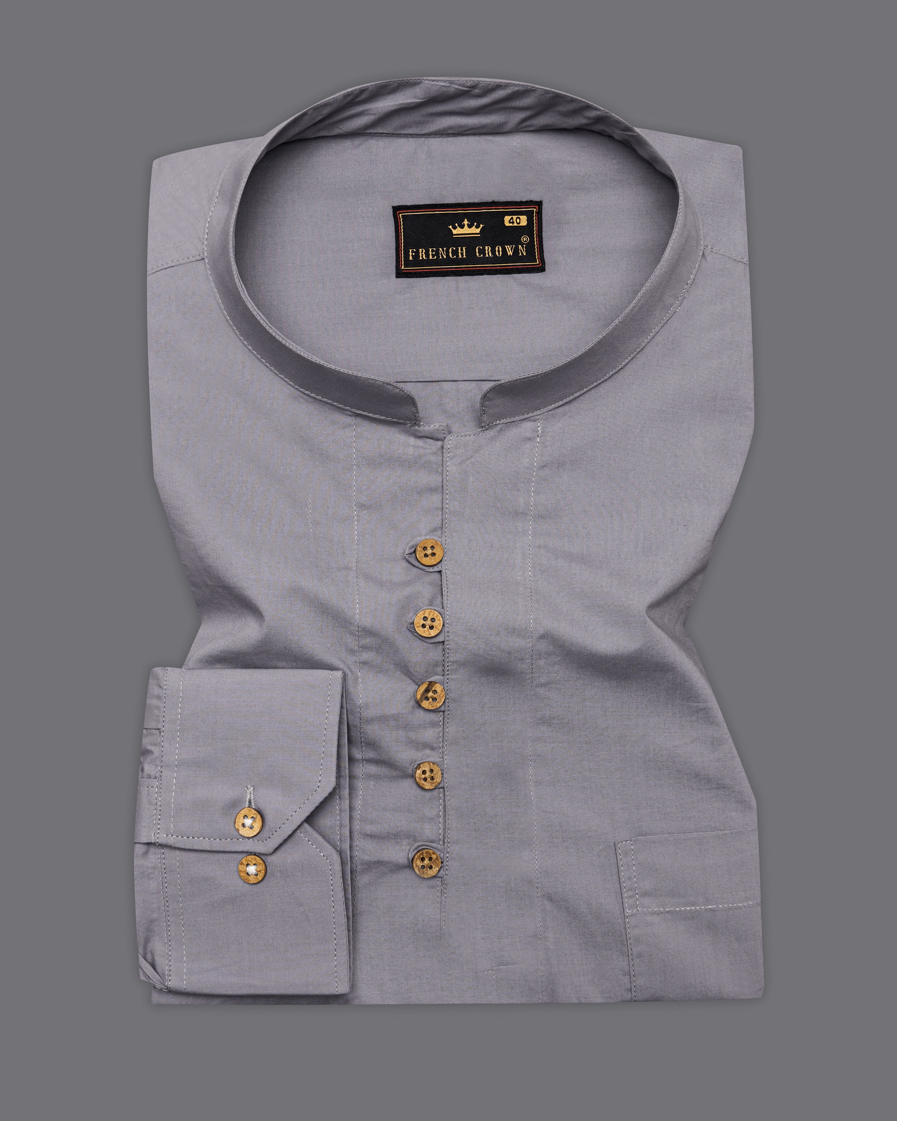 Venus Gray Premium Cotton Kurta Shirt 9637-KS-38,9637-KS-H-38,9637-KS-39,9637-KS-H-39,9637-KS-40,9637-KS-H-40,9637-KS-42,9637-KS-H-42,9637-KS-44,9637-KS-H-44,9637-KS-46,9637-KS-H-46,9637-KS-48,9637-KS-H-48,9637-KS-50,9637-KS-H-50,9637-KS-52,9637-KS-H-52