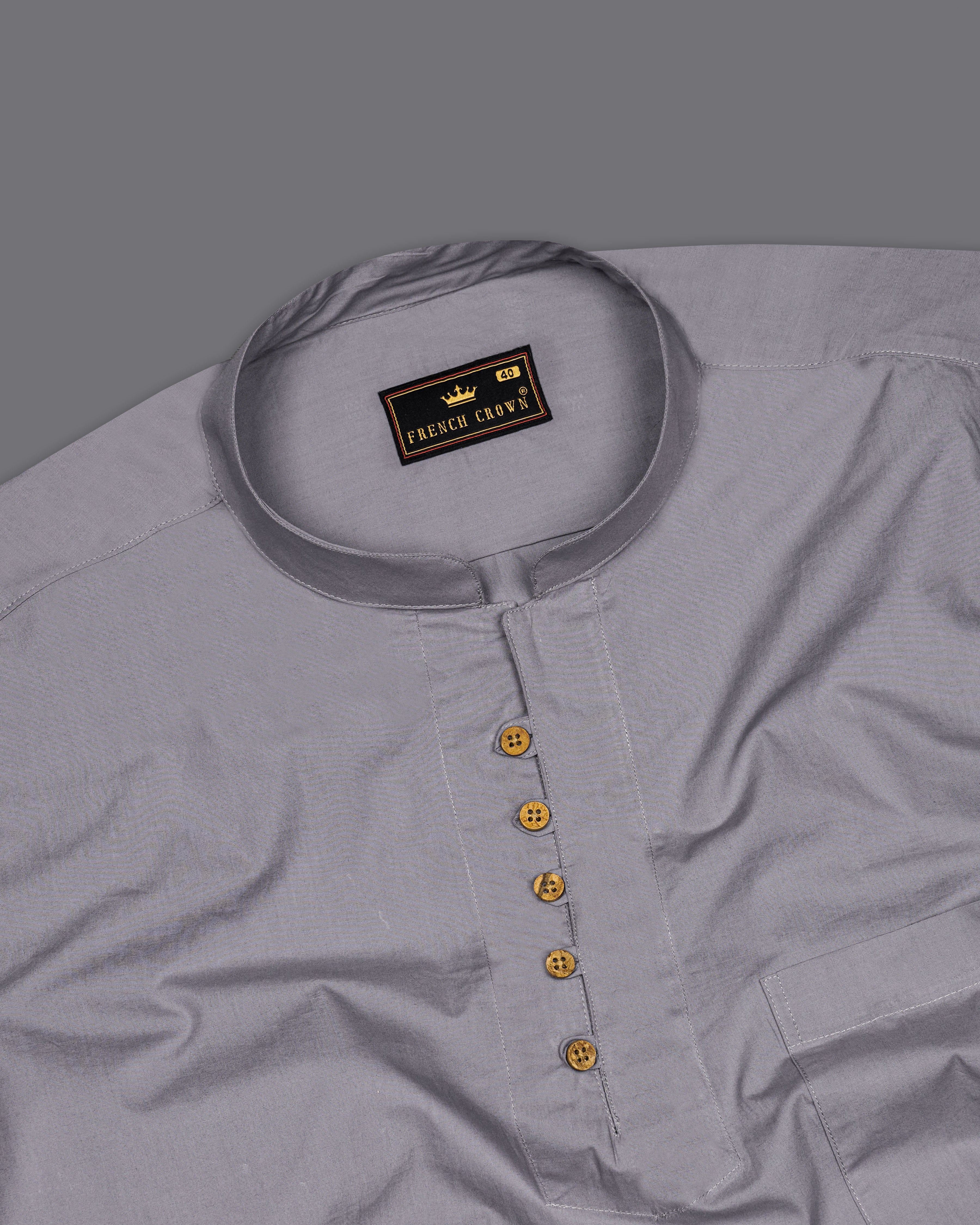 Venus Gray Premium Cotton Kurta Shirt 9637-KS-38,9637-KS-H-38,9637-KS-39,9637-KS-H-39,9637-KS-40,9637-KS-H-40,9637-KS-42,9637-KS-H-42,9637-KS-44,9637-KS-H-44,9637-KS-46,9637-KS-H-46,9637-KS-48,9637-KS-H-48,9637-KS-50,9637-KS-H-50,9637-KS-52,9637-KS-H-52