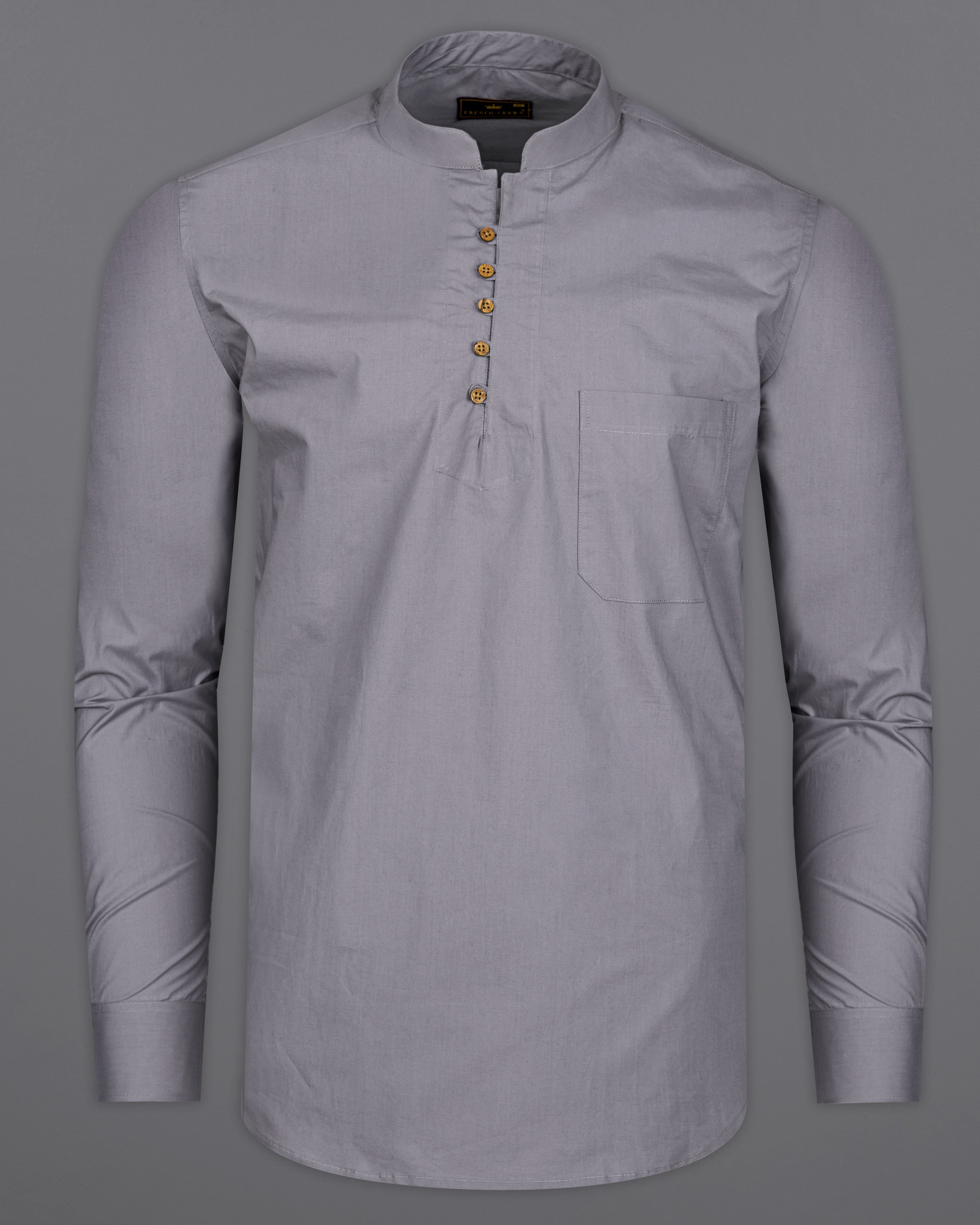 Venus Gray Premium Cotton Kurta Shirt 9637-KS-38,9637-KS-H-38,9637-KS-39,9637-KS-H-39,9637-KS-40,9637-KS-H-40,9637-KS-42,9637-KS-H-42,9637-KS-44,9637-KS-H-44,9637-KS-46,9637-KS-H-46,9637-KS-48,9637-KS-H-48,9637-KS-50,9637-KS-H-50,9637-KS-52,9637-KS-H-52