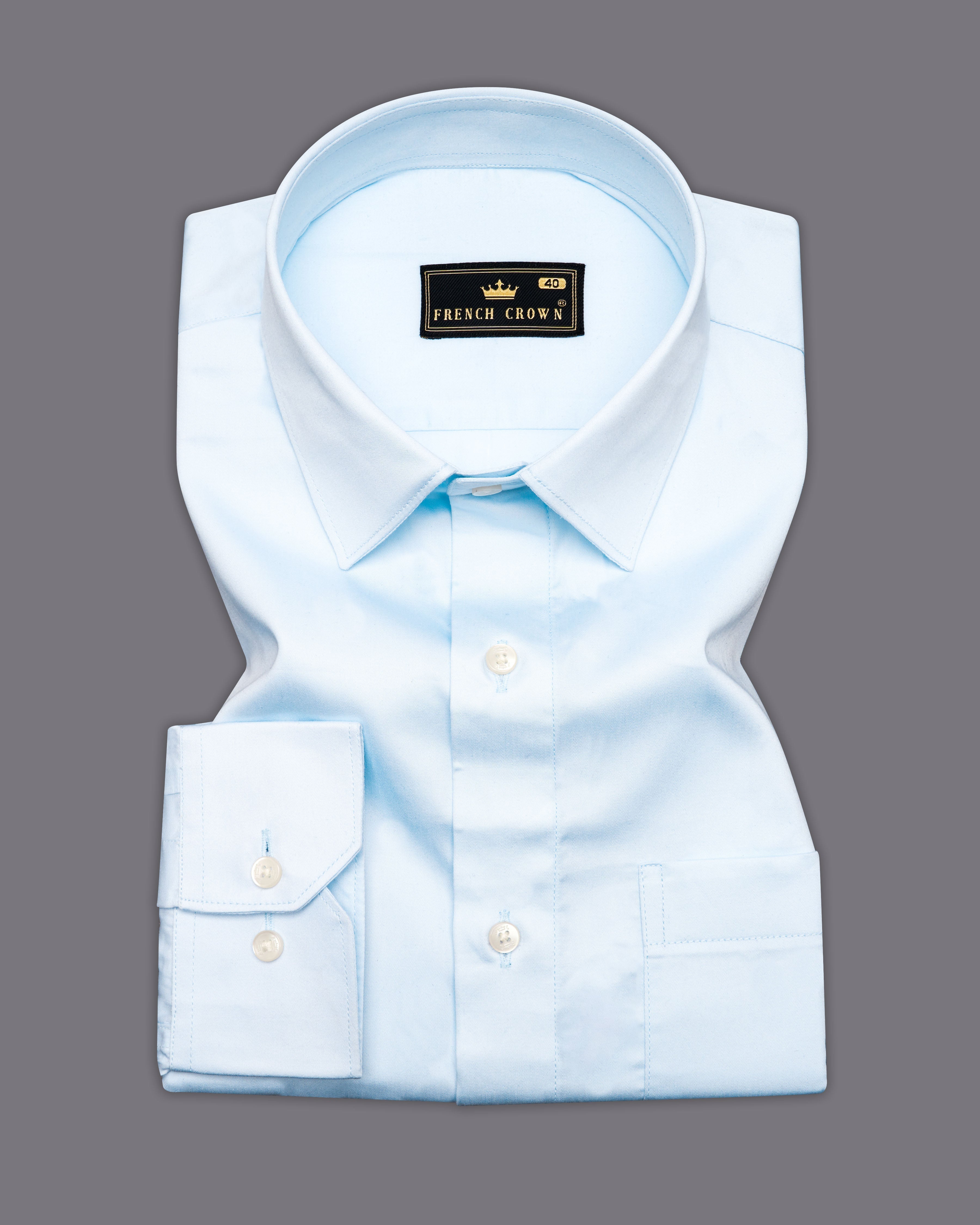 Solitude Sky Blue Super Soft Premium Cotton Shirt 9666-38, 9666-H-38, 9666-39, 9666-H-39, 9666-40, 9666-H-40, 9666-42, 9666-H-42, 9666-44, 9666-H-44, 9666-46, 9666-H-46, 9666-48, 9666-H-48, 9666-50, 9666-H-50, 9666-52, 9666-H-52