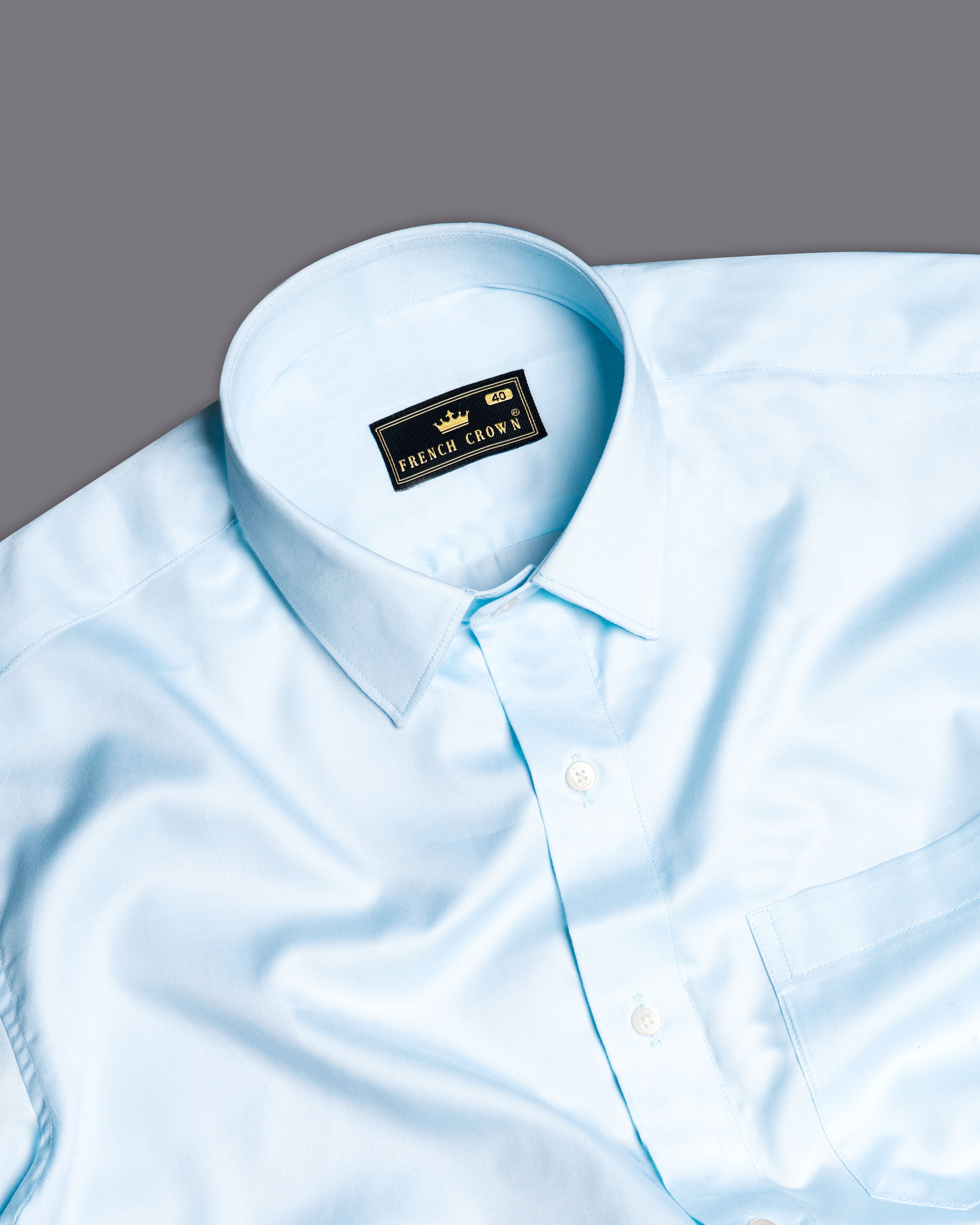 Solitude Sky Blue Super Soft Premium Cotton Shirt 9666-38, 9666-H-38, 9666-39, 9666-H-39, 9666-40, 9666-H-40, 9666-42, 9666-H-42, 9666-44, 9666-H-44, 9666-46, 9666-H-46, 9666-48, 9666-H-48, 9666-50, 9666-H-50, 9666-52, 9666-H-52