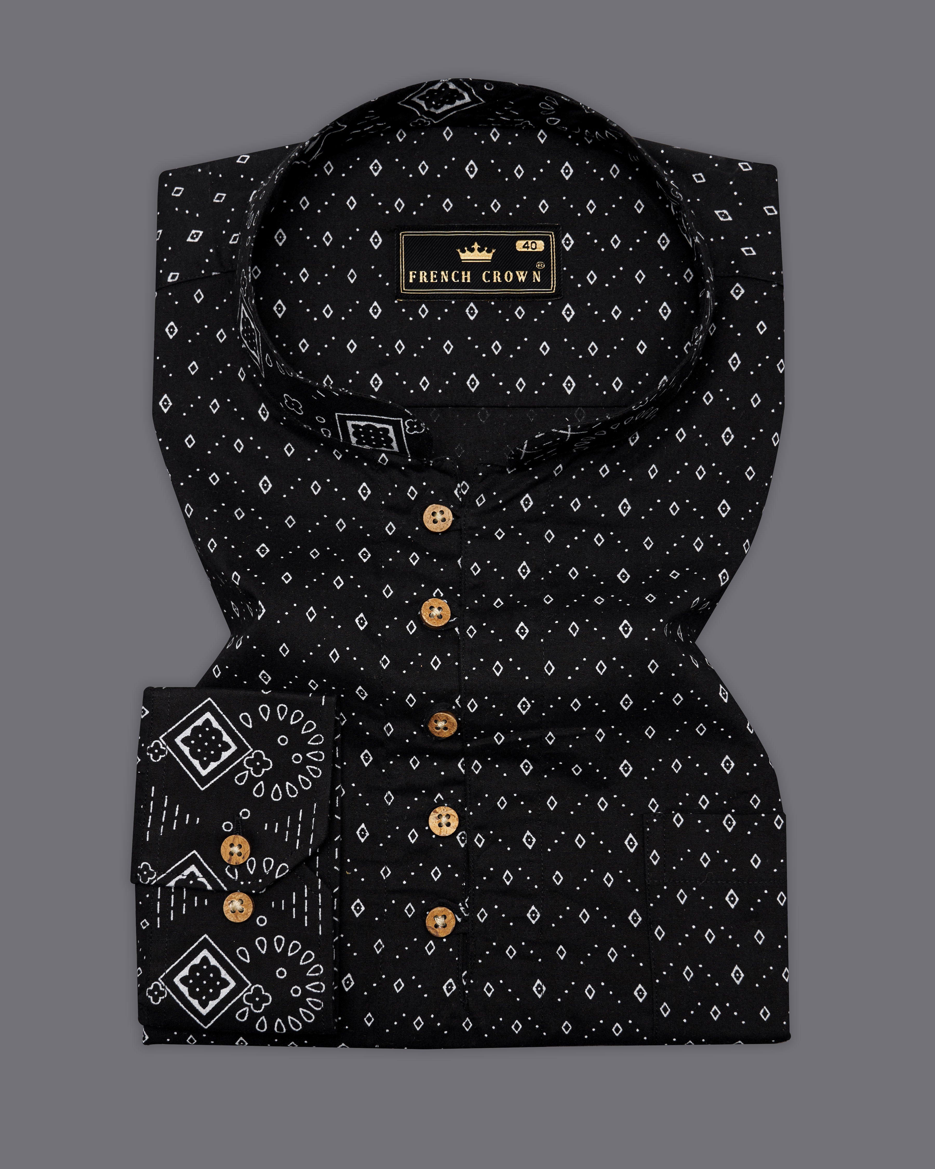 Jade Black Printed Premium Cotton Kurta Shirt 9667-KS-38, 9667-KS-H-38, 9667-KS-39, 9667-KS-H-39, 9667-KS-40, 9667-KS-H-40, 9667-KS-42, 9667-KS-H-42, 9667-KS-44, 9667-KS-H-44, 9667-KS-46, 9667-KS-H-46, 9667-KS-48, 9667-KS-H-48, 9667-KS-50, 9667-KS-H-50, 9667-KS-52, 9667-KS-H-52