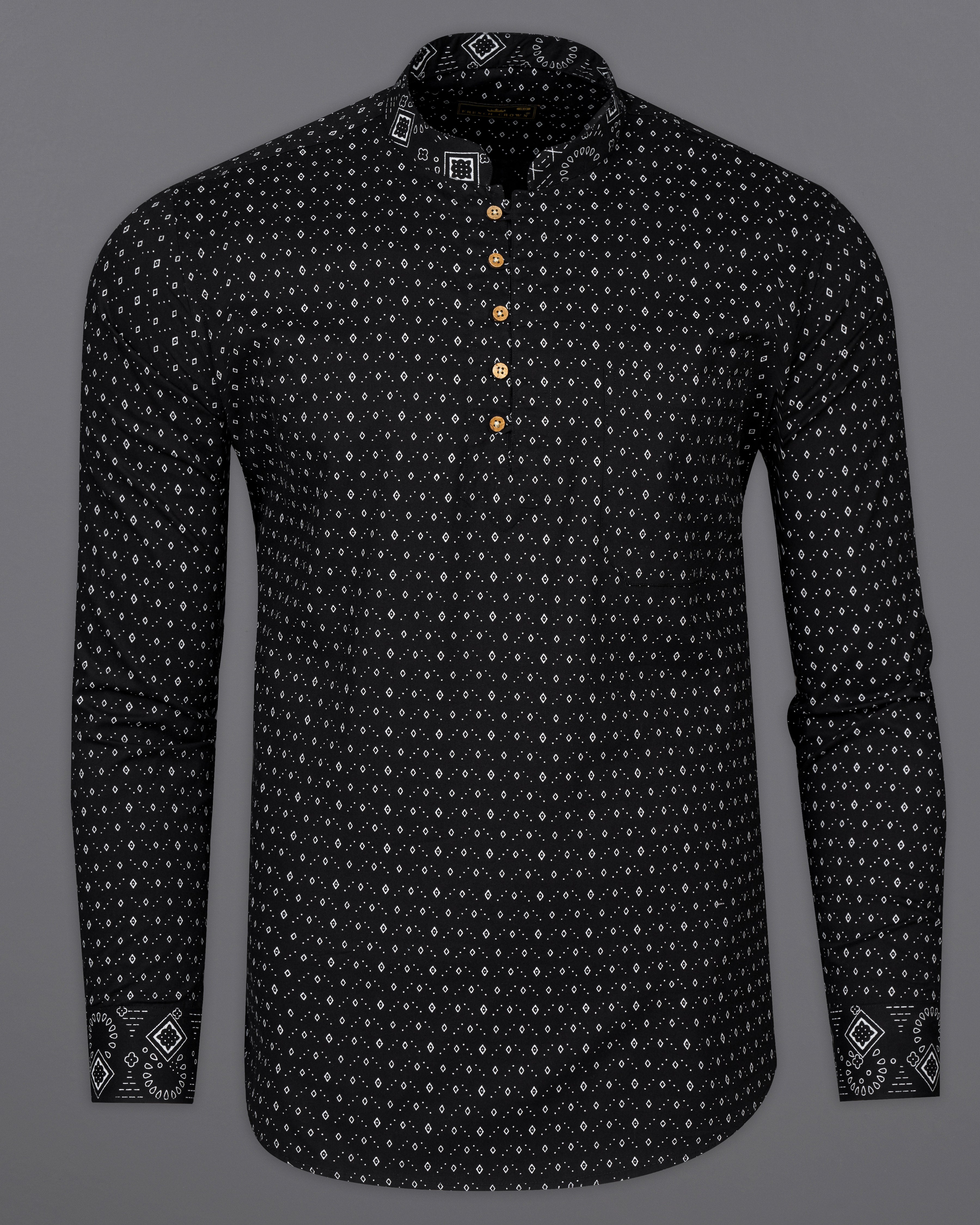 Jade Black Printed Premium Cotton Kurta Shirt 9667-KS-38, 9667-KS-H-38, 9667-KS-39, 9667-KS-H-39, 9667-KS-40, 9667-KS-H-40, 9667-KS-42, 9667-KS-H-42, 9667-KS-44, 9667-KS-H-44, 9667-KS-46, 9667-KS-H-46, 9667-KS-48, 9667-KS-H-48, 9667-KS-50, 9667-KS-H-50, 9667-KS-52, 9667-KS-H-52