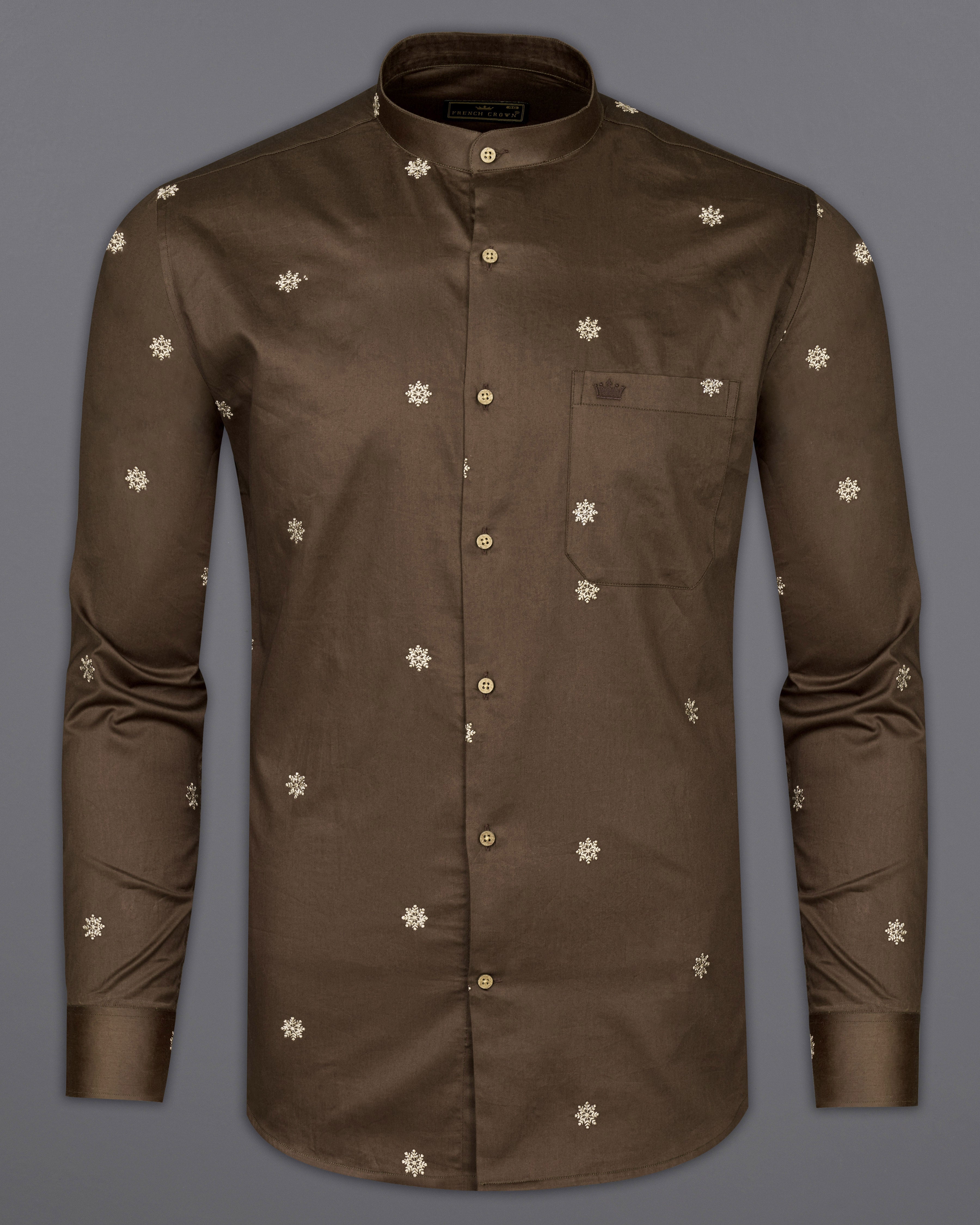 Millbrook Brown Embroidered Super Soft Premium Cotton Shirt 9709-M-CB-38, 9709-M-CB-H-38, 9709-M-CB-39, 9709-M-CB-H-39, 9709-M-CB-40, 9709-M-CB-H-40, 9709-M-CB-42, 9709-M-CB-H-42, 9709-M-CB-44, 9709-M-CB-H-44, 9709-M-CB-46, 9709-M-CB-H-46, 9709-M-CB-48, 9709-M-CB-H-48, 9709-M-CB-50, 9709-M-CB-H-50, 9709-M-CB-52, 9709-M-CB-H-52