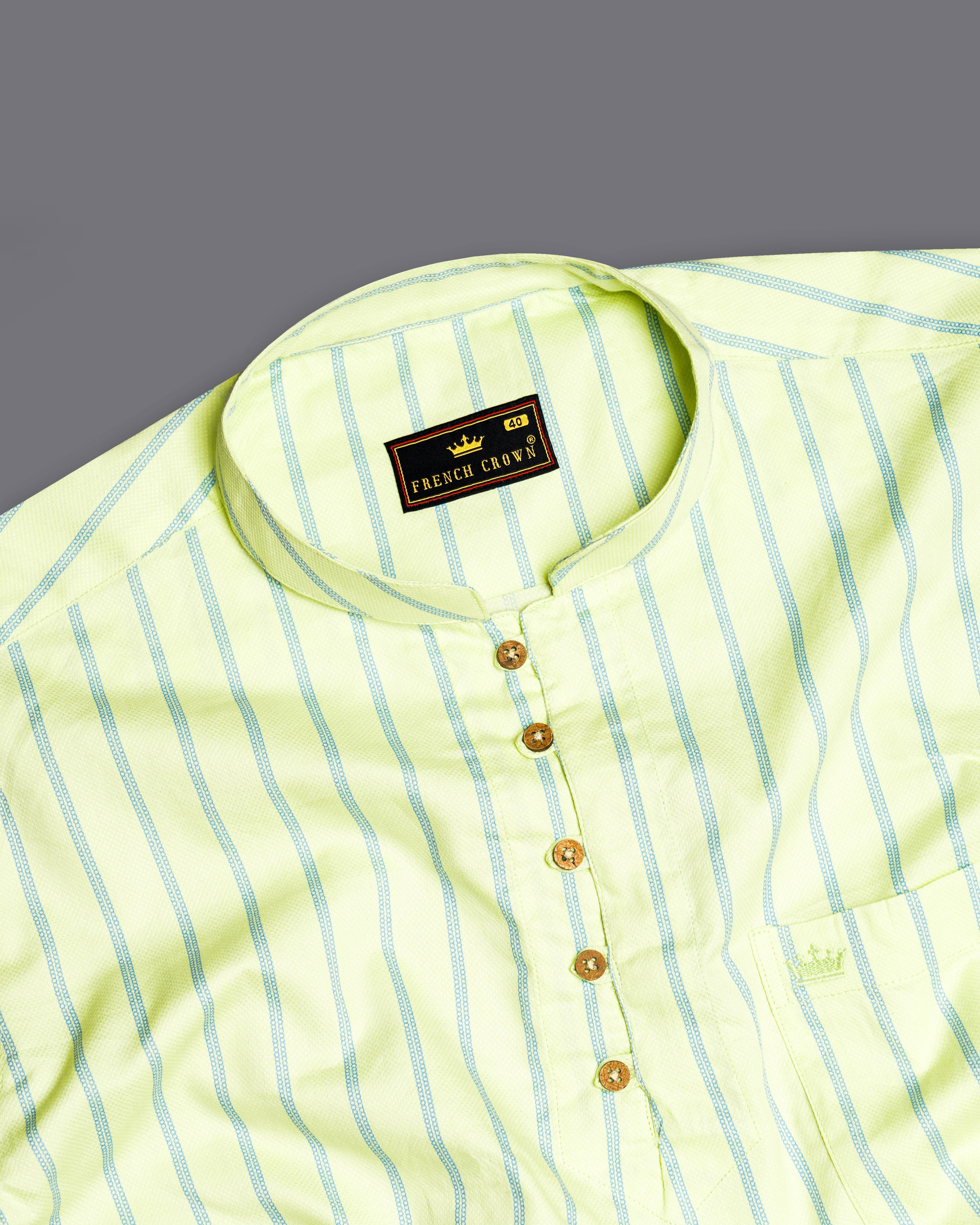 Mimosa Yellow Striped Dobby Textured Premium Giza Cotton Kurta Shirt 9715-KS-38, 9715-KS-H-38, 9715-KS-39, 9715-KS-H-39, 9715-KS-40, 9715-KS-H-40, 9715-KS-42, 9715-KS-H-42, 9715-KS-44, 9715-KS-H-44, 9715-KS-46, 9715-KS-H-46, 9715-KS-48, 9715-KS-H-48, 9715-KS-50, 9715-KS-H-50, 9715-KS-52, 9715-KS-H-52