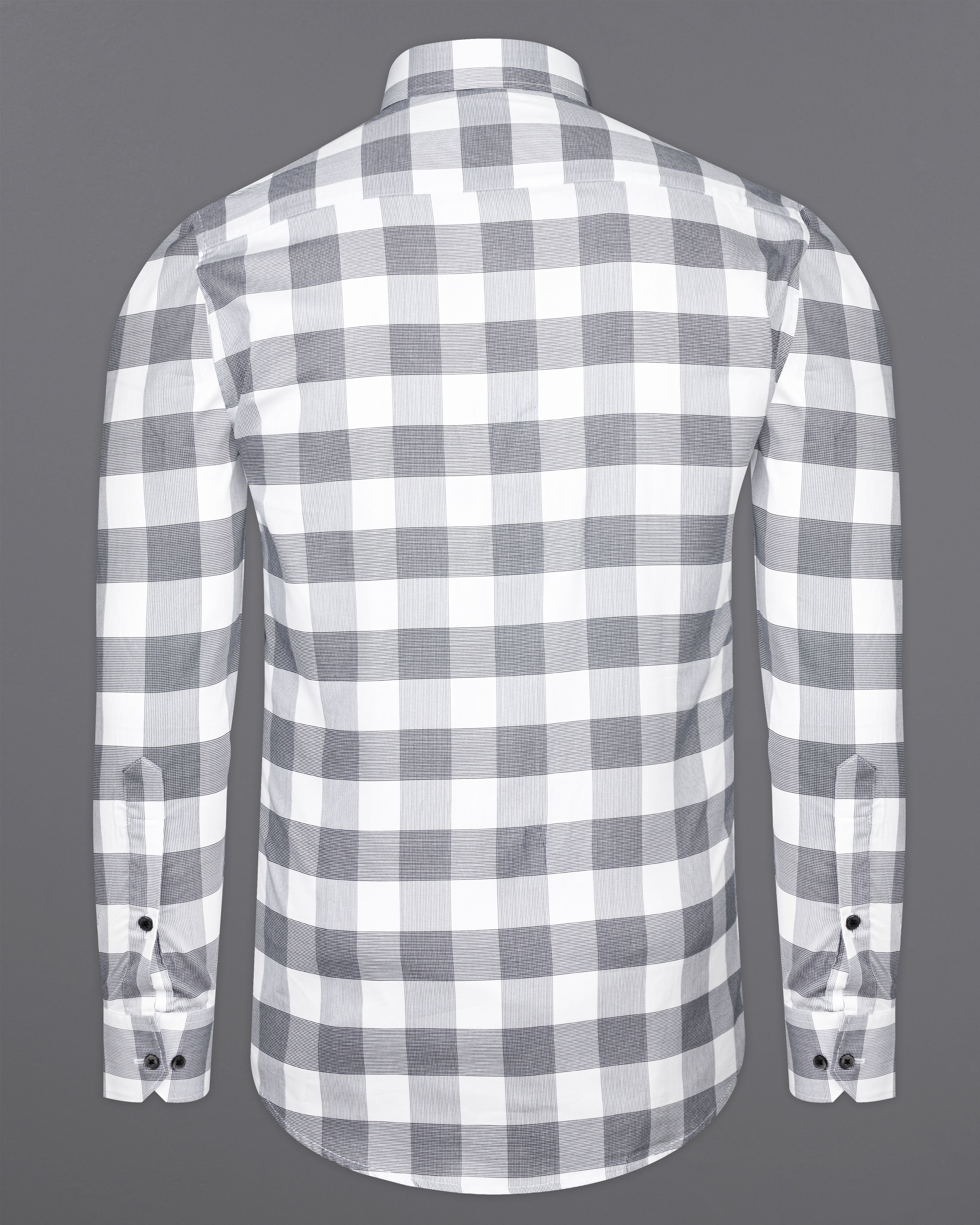 Bright White and Black Twill Checkered Premium Cotton Shirt 9777-BLK-38, 9777-BLK-H-38, 9777-BLK-39, 9777-BLK-H-39, 9777-BLK-40, 9777-BLK-H-40, 9777-BLK-42, 9777-BLK-H-42, 9777-BLK-44, 9777-BLK-H-44, 9777-BLK-46, 9777-BLK-H-46, 9777-BLK-48, 9777-BLK-H-48, 9777-BLK-50, 9777-BLK-H-50, 9777-BLK-52, 9777-BLK-H-52