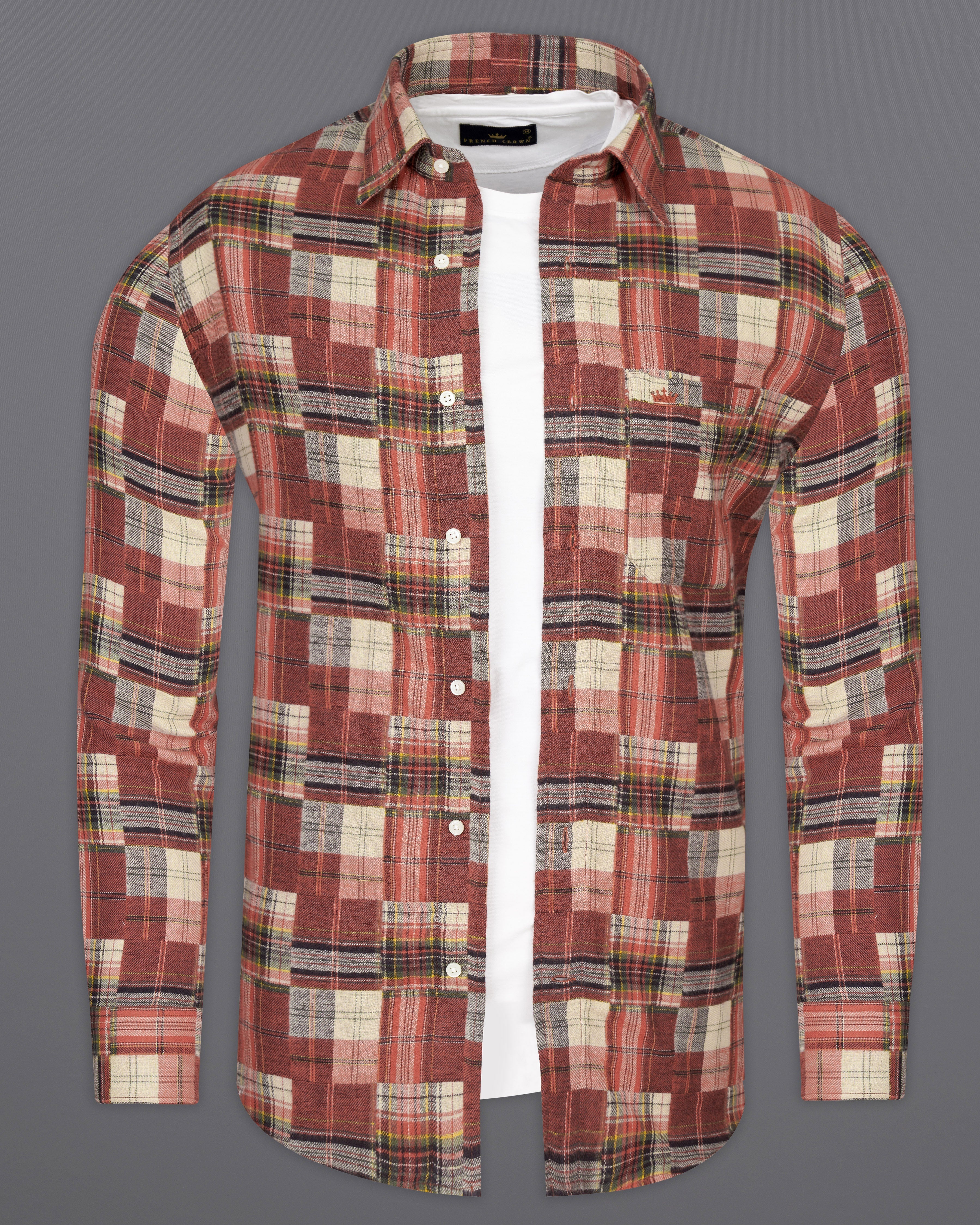 Ironstone with Hampton Brown Multicolour Flannel Overshirt 9778-OS-38, 9778-OS-H-38, 9778-OS-39, 9778-OS-H-39, 9778-OS-40, 9778-OS-H-40, 9778-OS-42, 9778-OS-H-42, 9778-OS-44, 9778-OS-H-44, 9778-OS-46, 9778-OS-H-46, 9778-OS-48, 9778-OS-H-48, 9778-OS-50, 9778-OS-H-50, 9778-OS-52, 9778-OS-H-52