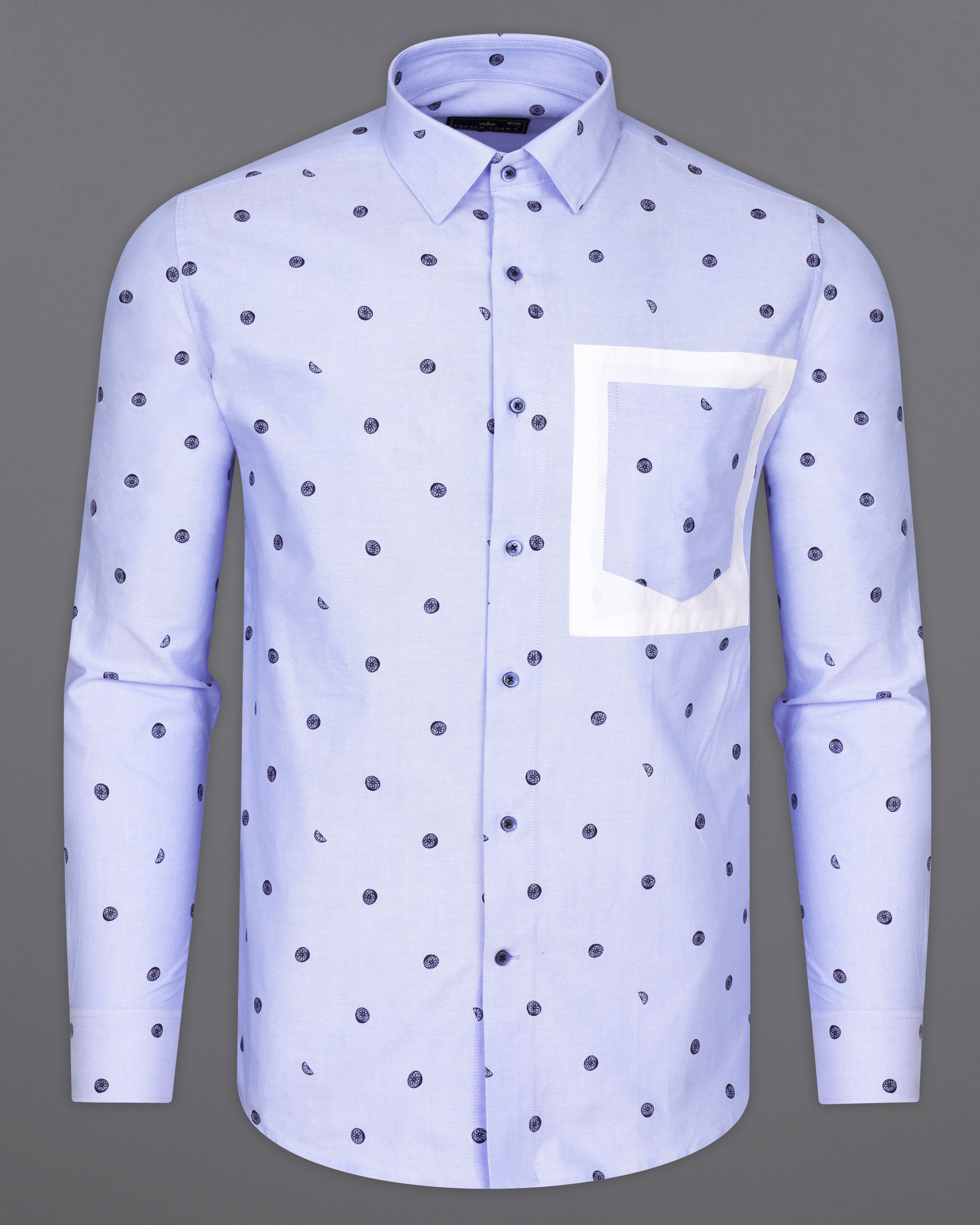 Periwinkle Blue Textured With Patch Pocket Royal Oxford Designer Shirt 9779-BLE-P382-38, 9779-BLE-P382-H-38, 9779-BLE-P382-39, 9779-BLE-P382-H-39, 9779-BLE-P382-40, 9779-BLE-P382-H-40, 9779-BLE-P382-42, 9779-BLE-P382-H-42, 9779-BLE-P382-44, 9779-BLE-P382-H-44, 9779-BLE-P382-46, 9779-BLE-P382-H-46, 9779-BLE-P382-48, 9779-BLE-P382-H-48, 9779-BLE-P382-50, 9779-BLE-P382-H-50, 9779-BLE-P382-52, 9779-BLE-P382-H-52