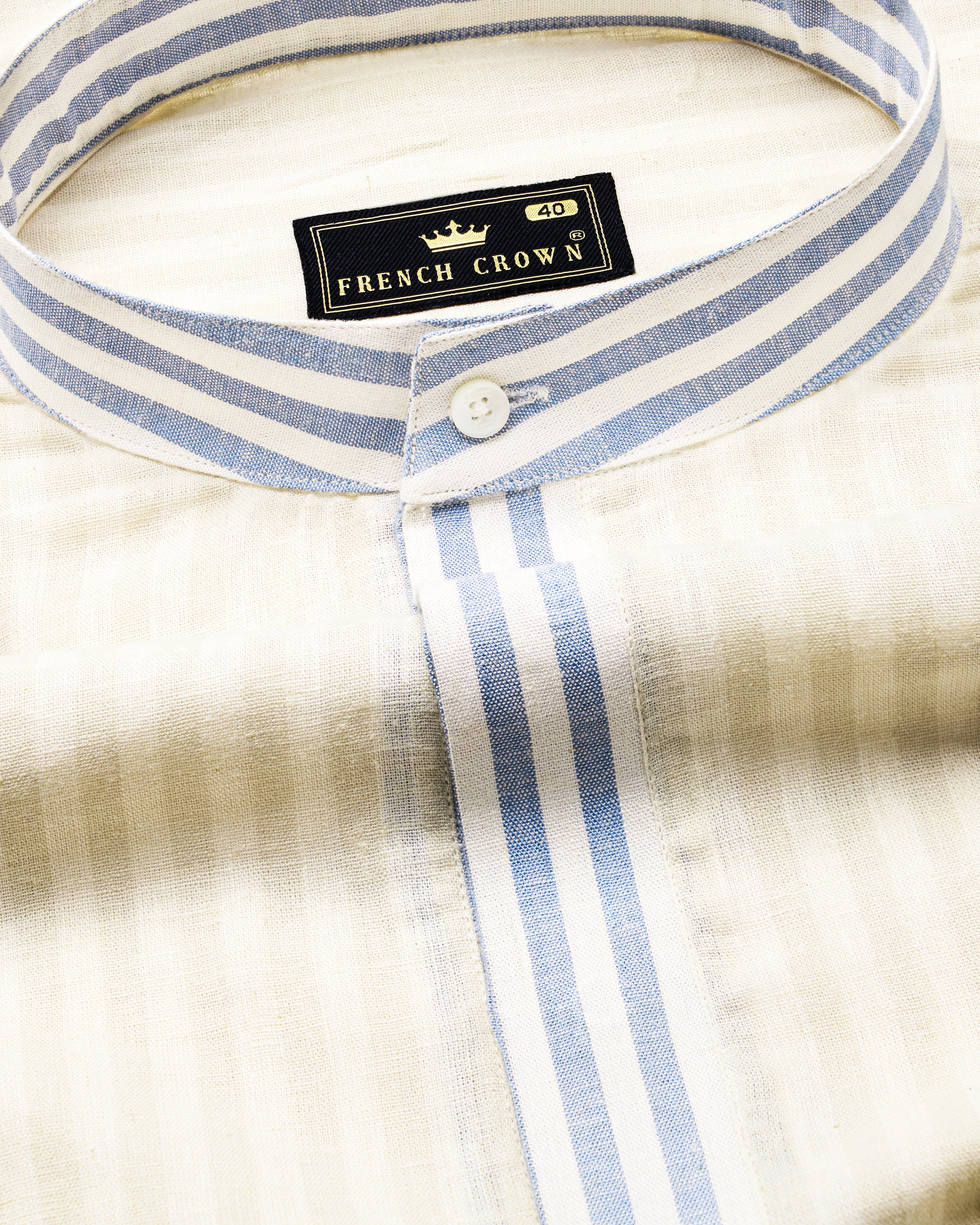 Wheatfield Beige and White Striped Luxurious Linen Designer Shirt 9832-M-P473-38, 9832-M-P473-H-38, 9832-M-P473-39, 9832-M-P473-H-39, 9832-M-P473-40, 9832-M-P473-H-40, 9832-M-P473-42, 9832-M-P473-H-42, 9832-M-P473-44, 9832-M-P473-H-44, 9832-M-P473-46, 9832-M-P473-H-46, 9832-M-P473-48, 9832-M-P473-H-48, 9832-M-P473-50, 9832-M-P473-H-50, 9832-M-P473-52, 9832-M-P473-H-52