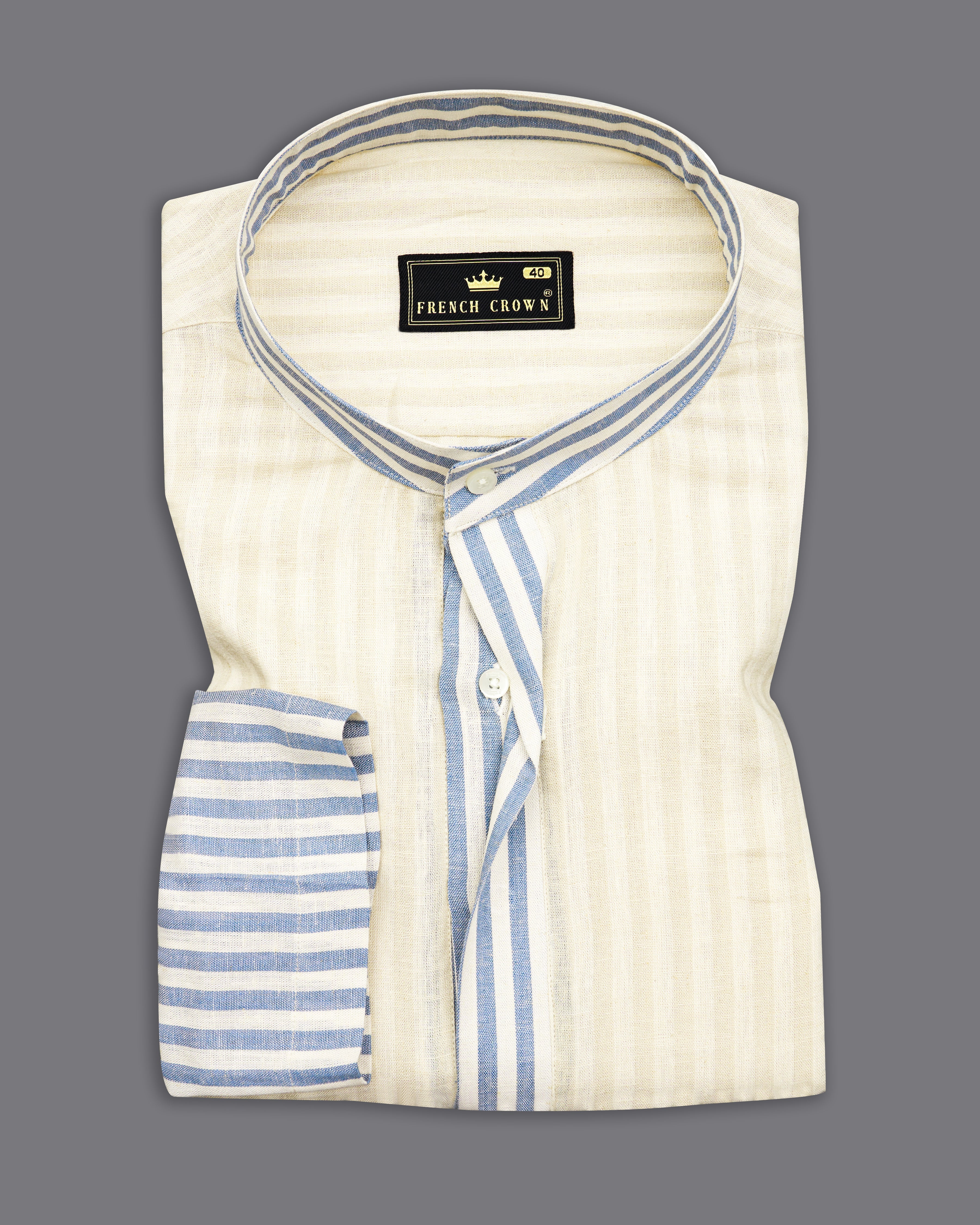 Wheatfield Beige and White Striped Luxurious Linen Designer Shirt 9832-M-P473-38, 9832-M-P473-H-38, 9832-M-P473-39, 9832-M-P473-H-39, 9832-M-P473-40, 9832-M-P473-H-40, 9832-M-P473-42, 9832-M-P473-H-42, 9832-M-P473-44, 9832-M-P473-H-44, 9832-M-P473-46, 9832-M-P473-H-46, 9832-M-P473-48, 9832-M-P473-H-48, 9832-M-P473-50, 9832-M-P473-H-50, 9832-M-P473-52, 9832-M-P473-H-52