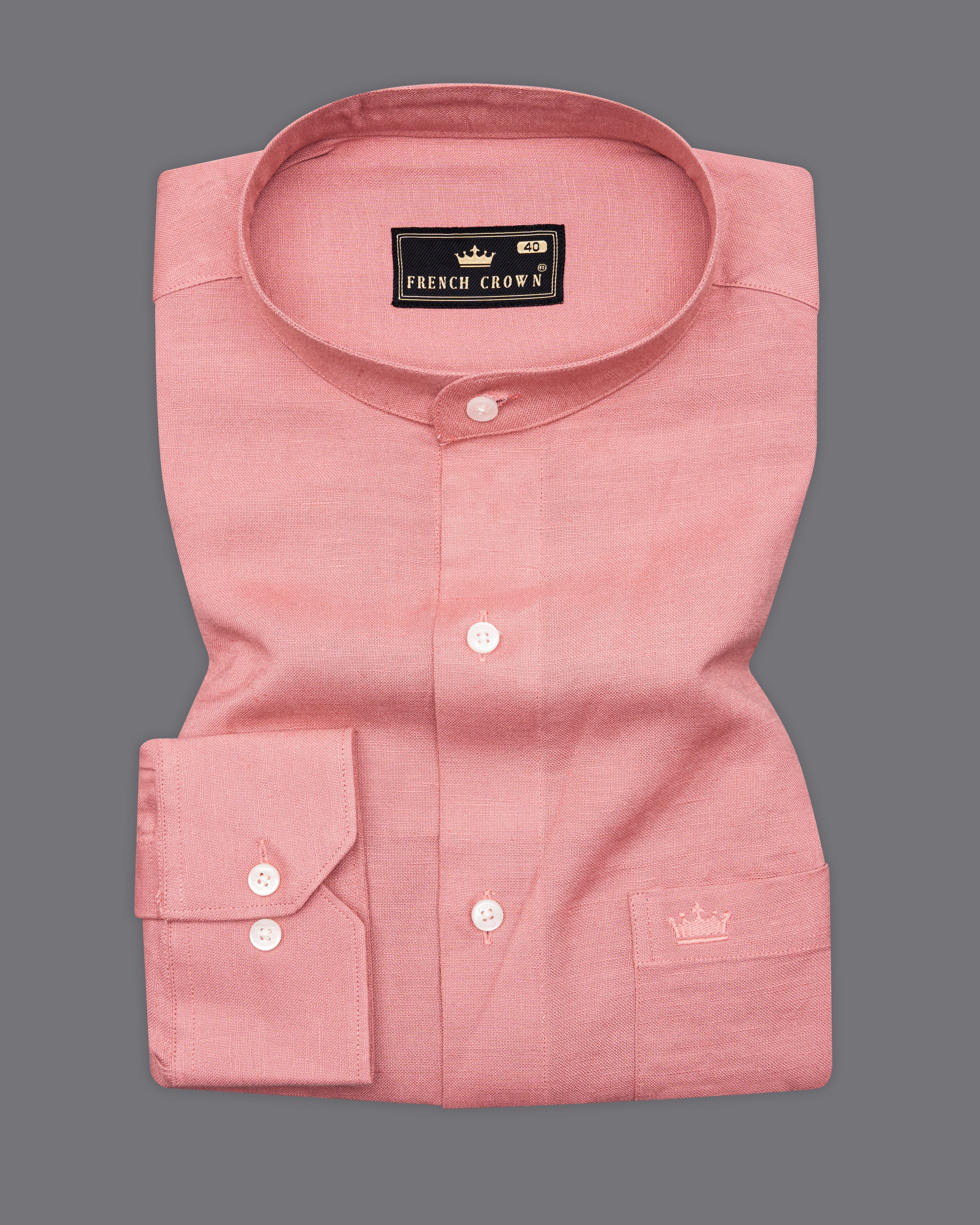 Burning Sand Pink Luxurious Linen Shirt 9846-M-38, 9846-M-H-38, 9846-M-39, 9846-M-H-39, 9846-M-40, 9846-M-H-40, 9846-M-42, 9846-M-H-42, 9846-M-44, 9846-M-H-44, 9846-M-46, 9846-M-H-46, 9846-M-48, 9846-M-H-48, 9846-M-50, 9846-M-H-50, 9846-M-52, 9846-M-H-52