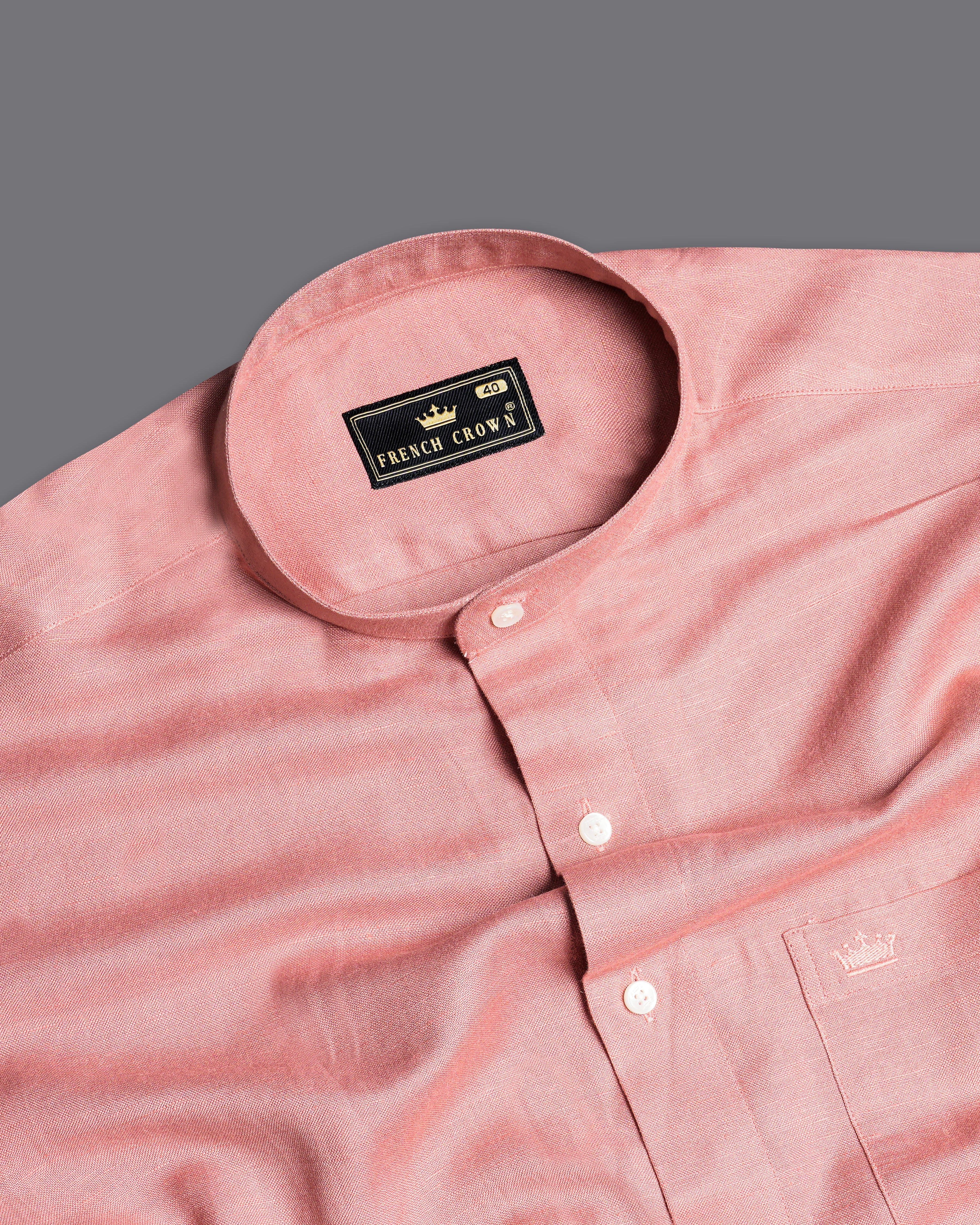 Burning Sand Pink Luxurious Linen Shirt 9846-M-38, 9846-M-H-38, 9846-M-39, 9846-M-H-39, 9846-M-40, 9846-M-H-40, 9846-M-42, 9846-M-H-42, 9846-M-44, 9846-M-H-44, 9846-M-46, 9846-M-H-46, 9846-M-48, 9846-M-H-48, 9846-M-50, 9846-M-H-50, 9846-M-52, 9846-M-H-52