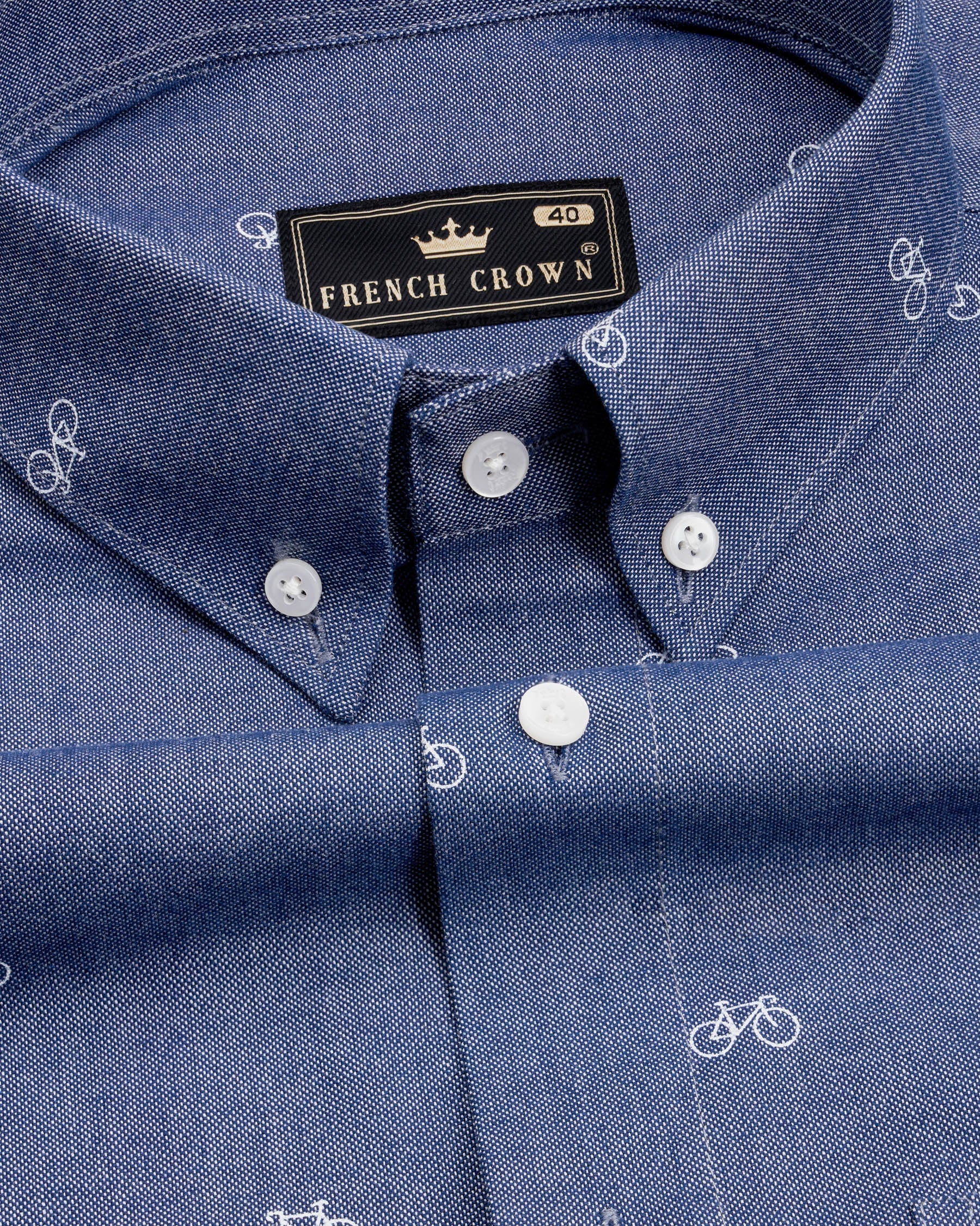 Twilight Blue Bicycle Textured Royal Oxford Shirt 9855-BD-38, 9855-BD-H-38, 9855-BD-39, 9855-BD-H-39, 9855-BD-40, 9855-BD-H-40, 9855-BD-42, 9855-BD-H-42, 9855-BD-44, 9855-BD-H-44, 9855-BD-46, 9855-BD-H-46, 9855-BD-48, 9855-BD-H-48, 9855-BD-50, 9855-BD-H-50, 9855-BD-52, 9855-BD-H-52