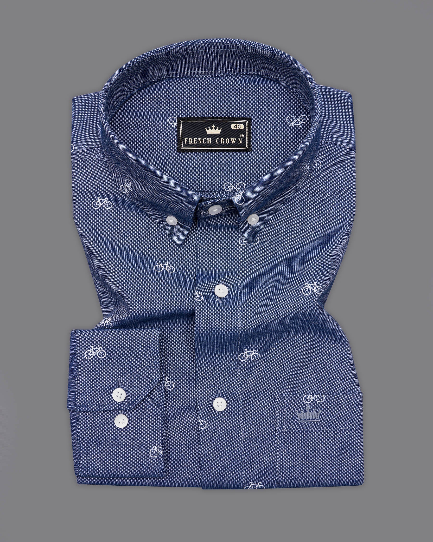 Twilight Blue Bicycle Textured Royal Oxford Shirt 9855-BD-38, 9855-BD-H-38, 9855-BD-39, 9855-BD-H-39, 9855-BD-40, 9855-BD-H-40, 9855-BD-42, 9855-BD-H-42, 9855-BD-44, 9855-BD-H-44, 9855-BD-46, 9855-BD-H-46, 9855-BD-48, 9855-BD-H-48, 9855-BD-50, 9855-BD-H-50, 9855-BD-52, 9855-BD-H-52