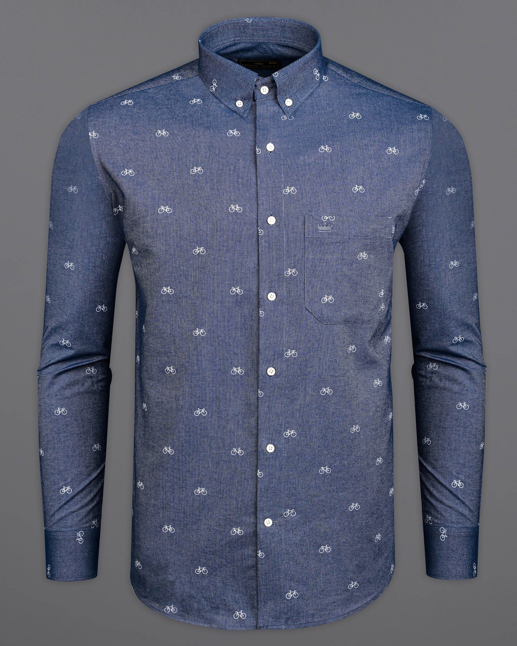 Twilight Blue Bicycle Textured Royal Oxford Shirt 9855-BD-38, 9855-BD-H-38, 9855-BD-39, 9855-BD-H-39, 9855-BD-40, 9855-BD-H-40, 9855-BD-42, 9855-BD-H-42, 9855-BD-44, 9855-BD-H-44, 9855-BD-46, 9855-BD-H-46, 9855-BD-48, 9855-BD-H-48, 9855-BD-50, 9855-BD-H-50, 9855-BD-52, 9855-BD-H-52