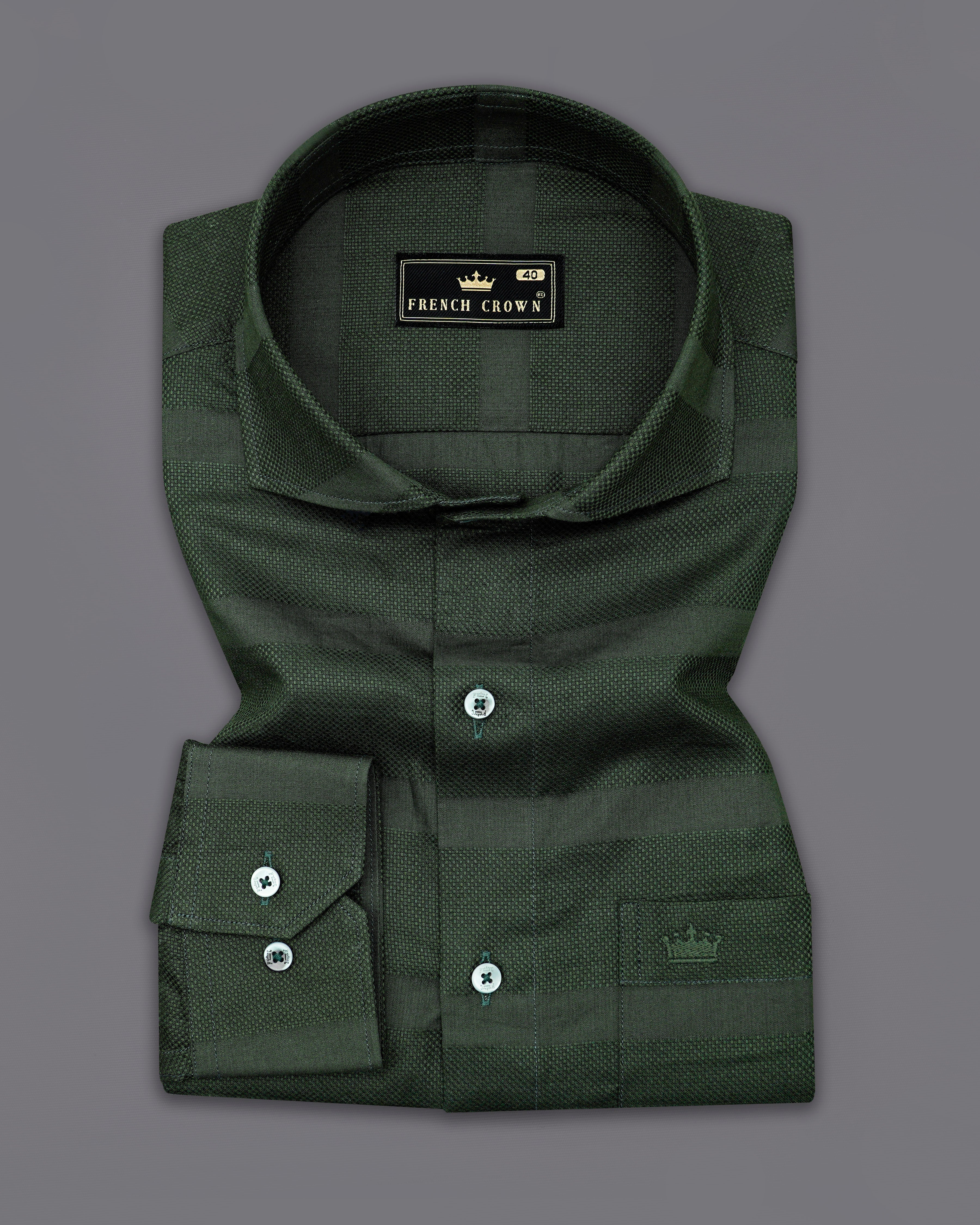 Rifle Green Dobby Textured Premium Giza Cotton Shirt 9896-CA-GR-38, 9896-CA-GR-H-38, 9896-CA-GR-39, 9896-CA-GR-H-39, 9896-CA-GR-40, 9896-CA-GR-H-40, 9896-CA-GR-42, 9896-CA-GR-H-42, 9896-CA-GR-44, 9896-CA-GR-H-44, 9896-CA-GR-46, 9896-CA-GR-H-46, 9896-CA-GR-48, 9896-CA-GR-H-48, 9896-CA-GR-50, 9896-CA-GR-H-50, 9896-CA-GR-52, 9896-CA-GR-H-52