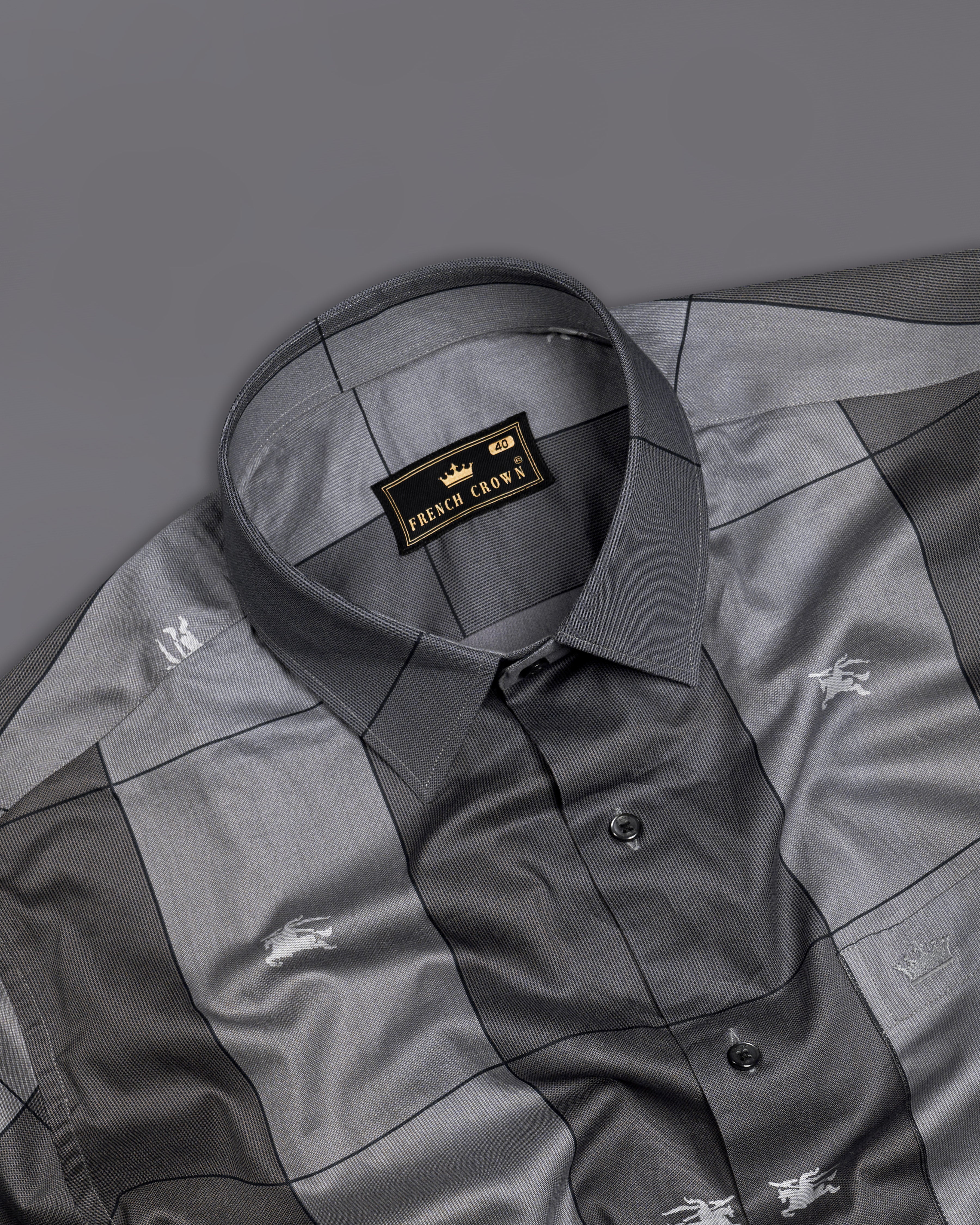 Ironside Dark Gray and Martini Gray Printed Super Soft Premium Cotton Shirt 9913-BLK-38, 9913-BLK-H-38, 9913-BLK-39, 9913-BLK-H-39, 9913-BLK-40, 9913-BLK-H-40, 9913-BLK-42, 9913-BLK-H-42, 9913-BLK-44, 9913-BLK-H-44, 9913-BLK-46, 9913-BLK-H-46, 9913-BLK-48, 9913-BLK-H-48, 9913-BLK-50, 9913-BLK-H-50, 9913-BLK-52, 9913-BLK-H-52