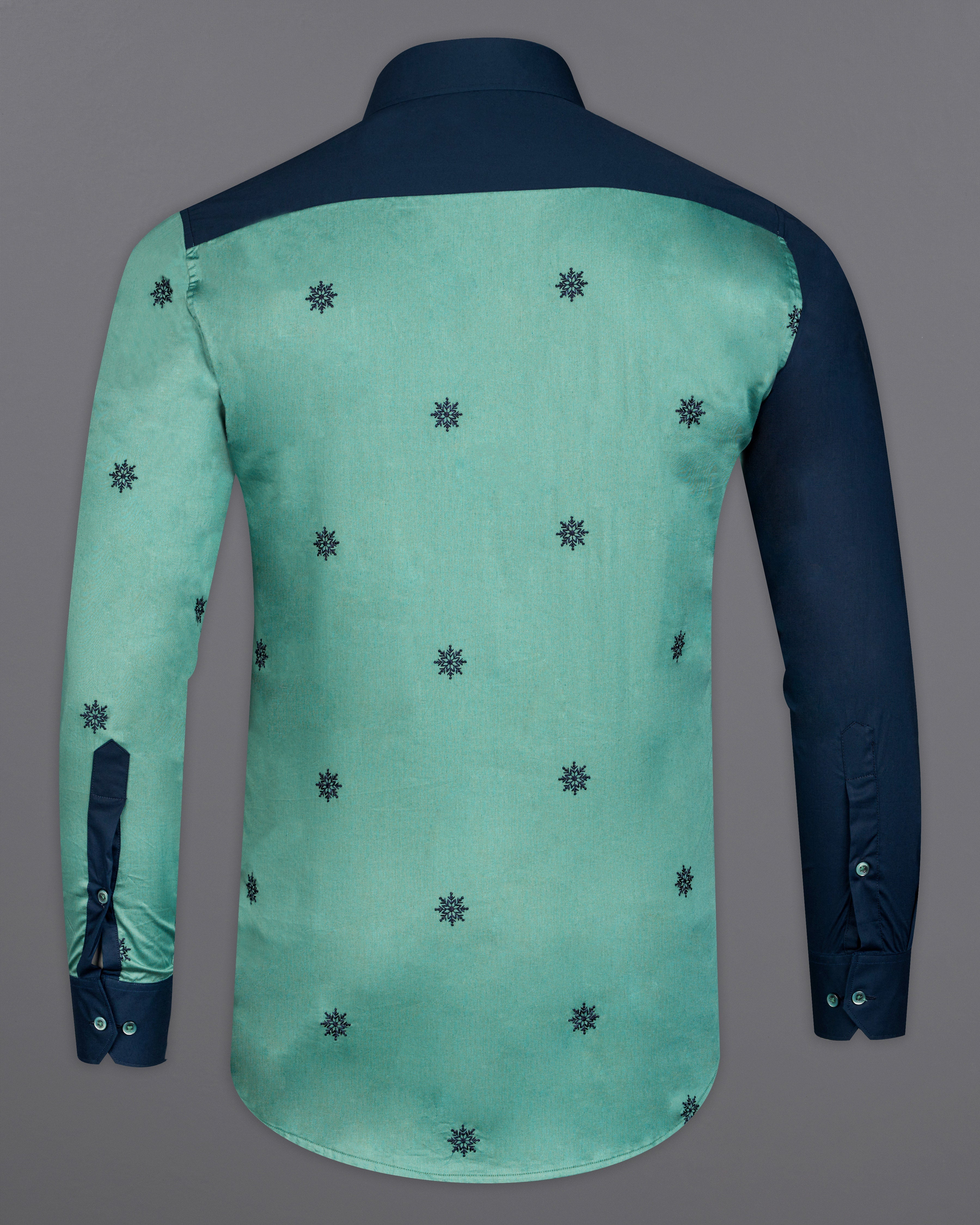 Cloud Burst Blue with Chinook Green Super Soft Premium Cotton Designer Shirt 9935-GR-P486-38, 9935-GR-P486-H-38, 9935-GR-P486-39, 9935-GR-P486-H-39, 9935-GR-P486-40, 9935-GR-P486-H-40, 9935-GR-P486-42, 9935-GR-P486-H-42, 9935-GR-P486-44, 9935-GR-P486-H-44, 9935-GR-P486-46, 9935-GR-P486-H-46, 9935-GR-P486-48, 9935-GR-P486-H-48, 9935-GR-P486-50, 9935-GR-P486-H-50, 9935-GR-P486-52, 9935-GR-P486-H-52