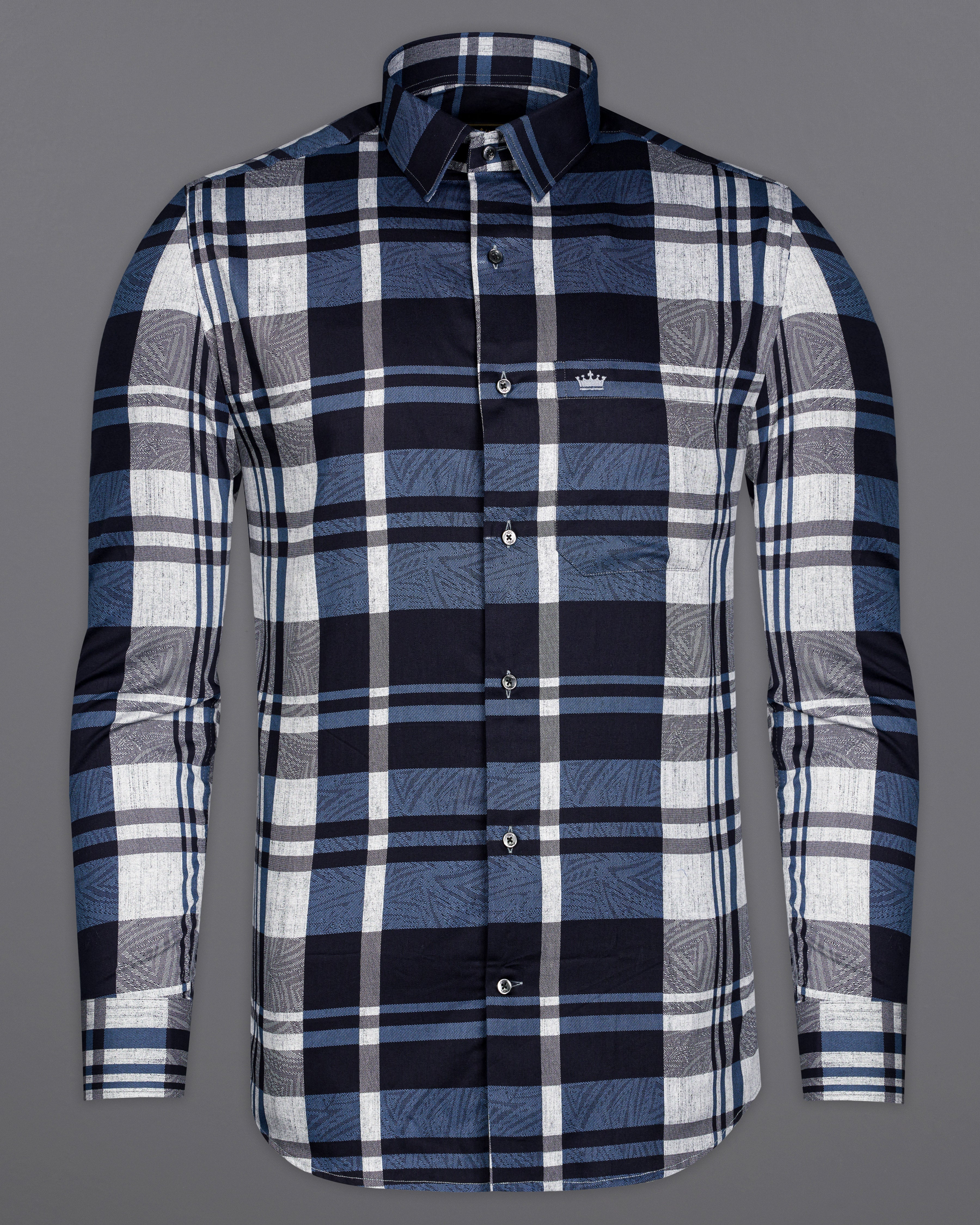 Chambray Blue and White Checkered9940-P394 Premium Cotton Shirt 9939-BLK-38, 9939-BLK-H-38, 9939-BLK-39, 9939-BLK-H-39, 9939-BLK-40, 9939-BLK-H-40, 9939-BLK-42, 9939-BLK-H-42, 9939-BLK-44, 9939-BLK-H-44, 9939-BLK-46, 9939-BLK-H-46, 9939-BLK-48, 9939-BLK-H-48, 9939-BLK-50, 9939-BLK-H-50, 9939-BLK-52, 9939-BLK-H-52				 				 				 				 				 				