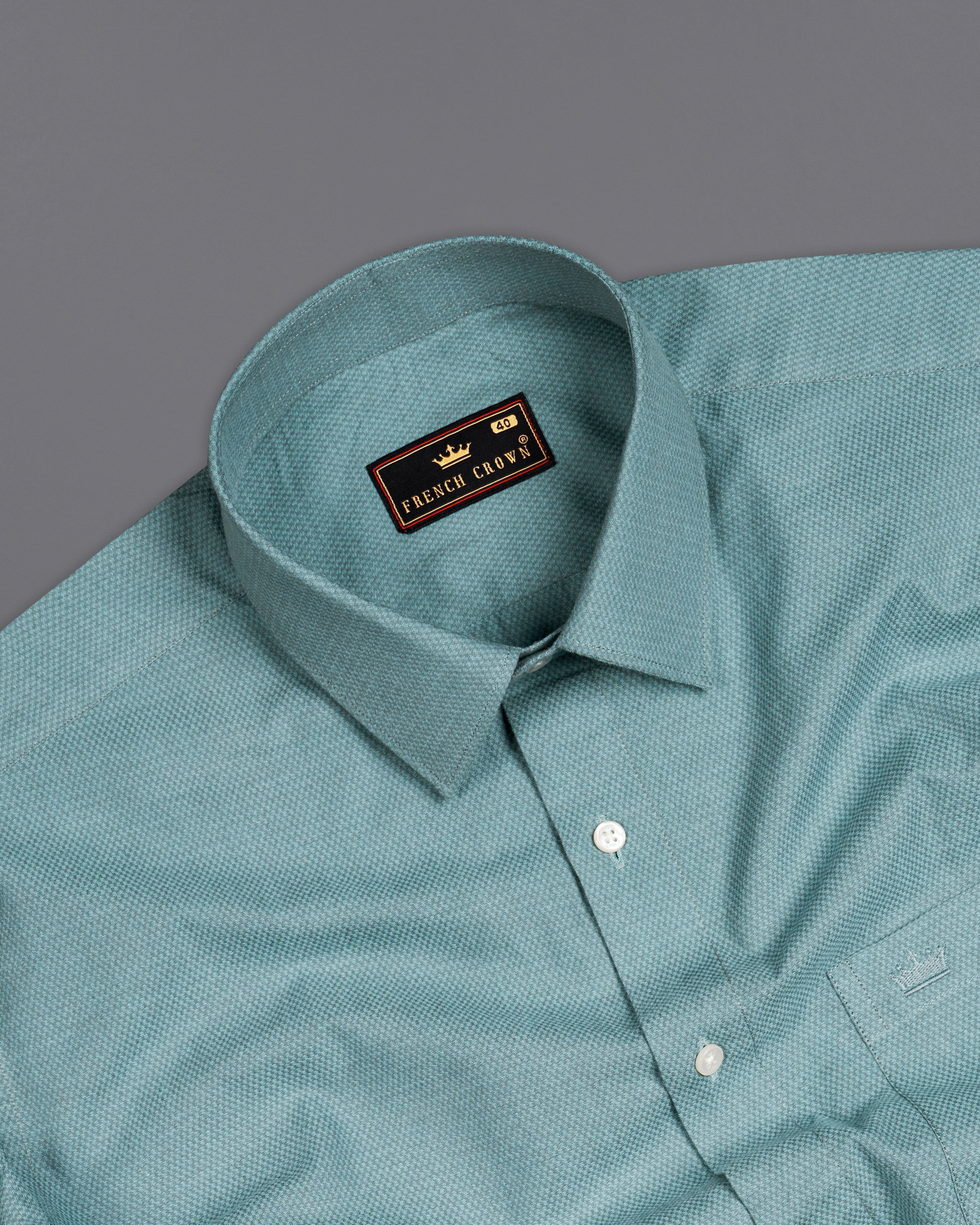 Moonstone Green Dobby Textured Premium Giza Cotton Designer Shirt 9940-P394-38, 9940-P394-H-38, 9940-P394-39, 9940-P394-H-39, 9940-P394-40, 9940-P394-H-40, 9940-P394-42, 9940-P394-H-42, 9940-P394-44, 9940-P394-H-44, 9940-P394-46, 9940-P394-H-46, 9940-P394-48, 9940-P394-H-48, 9940-P394-50, 9940-P394-H-50, 9940-P394-52, 9940-P394-H-52